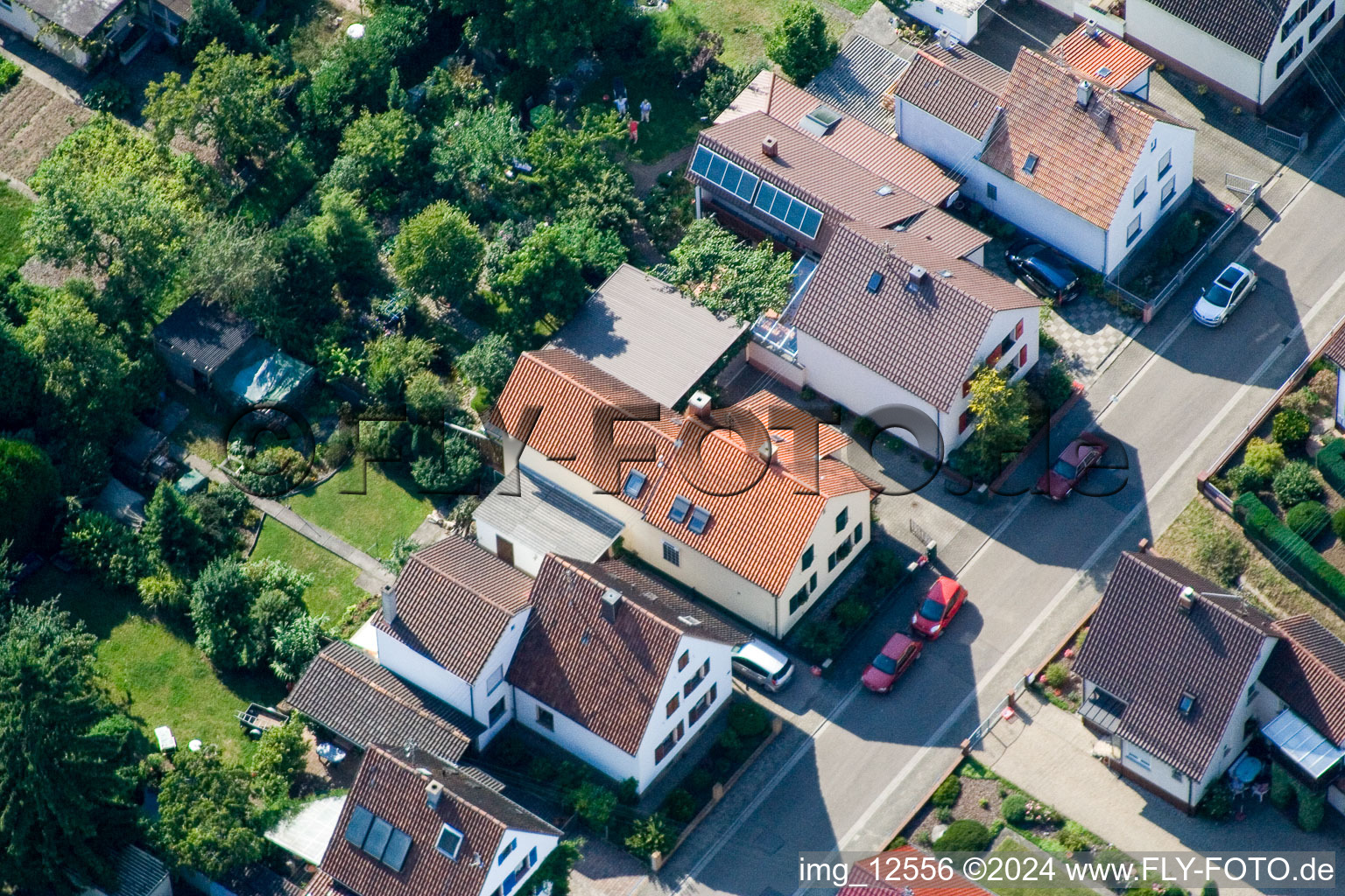 Kandel in the state Rhineland-Palatinate, Germany seen from a drone