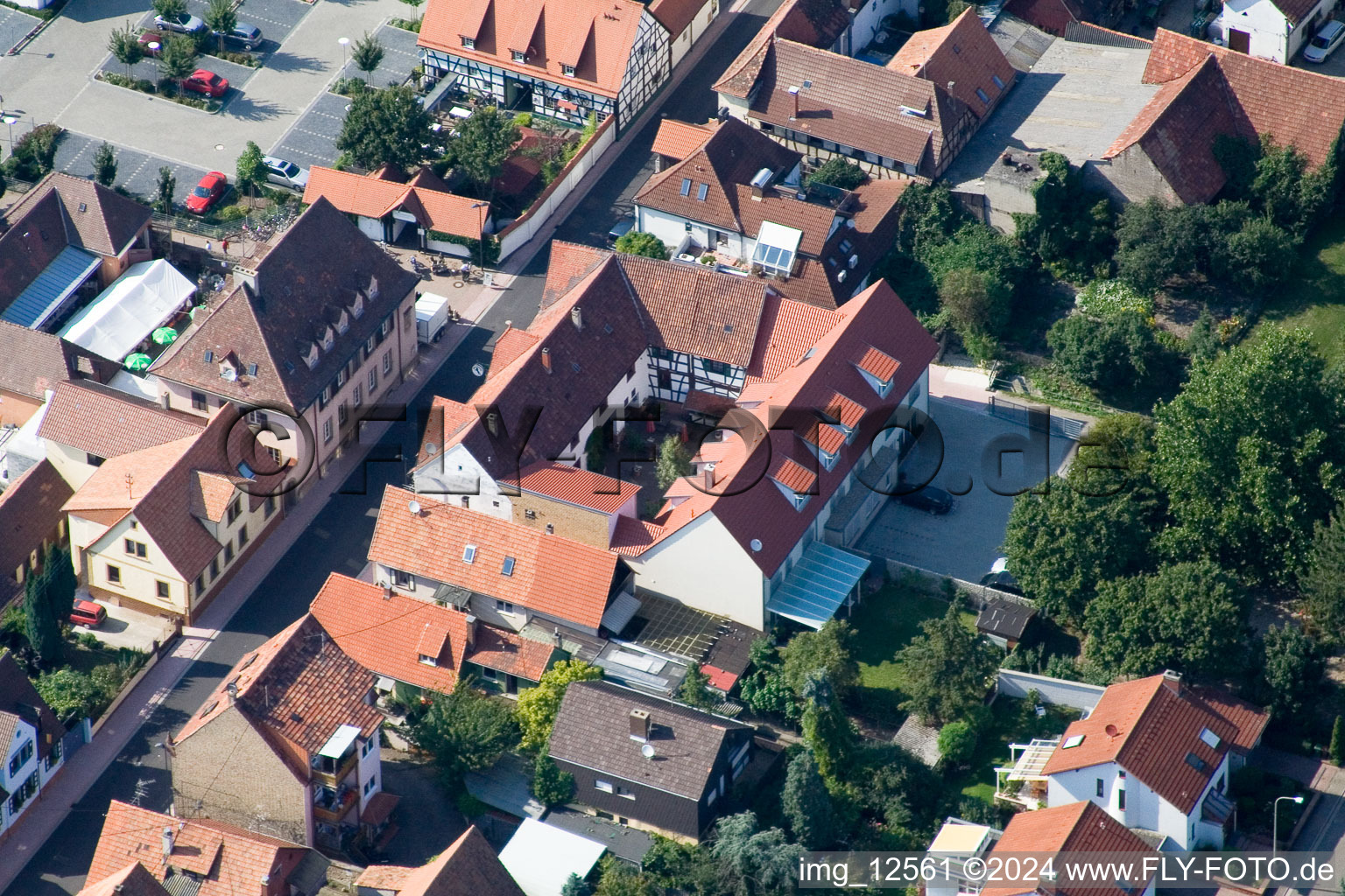 Oblique view of Kandel in the state Rhineland-Palatinate, Germany