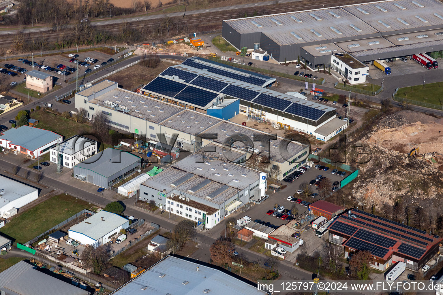 Industrial area Große Ahlmühle, SERO in Rohrbach in the state Rhineland-Palatinate, Germany