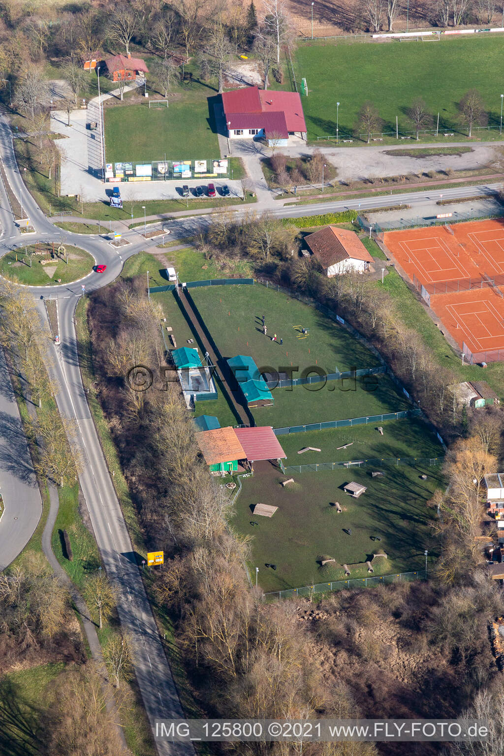 Tennis and dog sports club in Rohrbach in the state Rhineland-Palatinate, Germany
