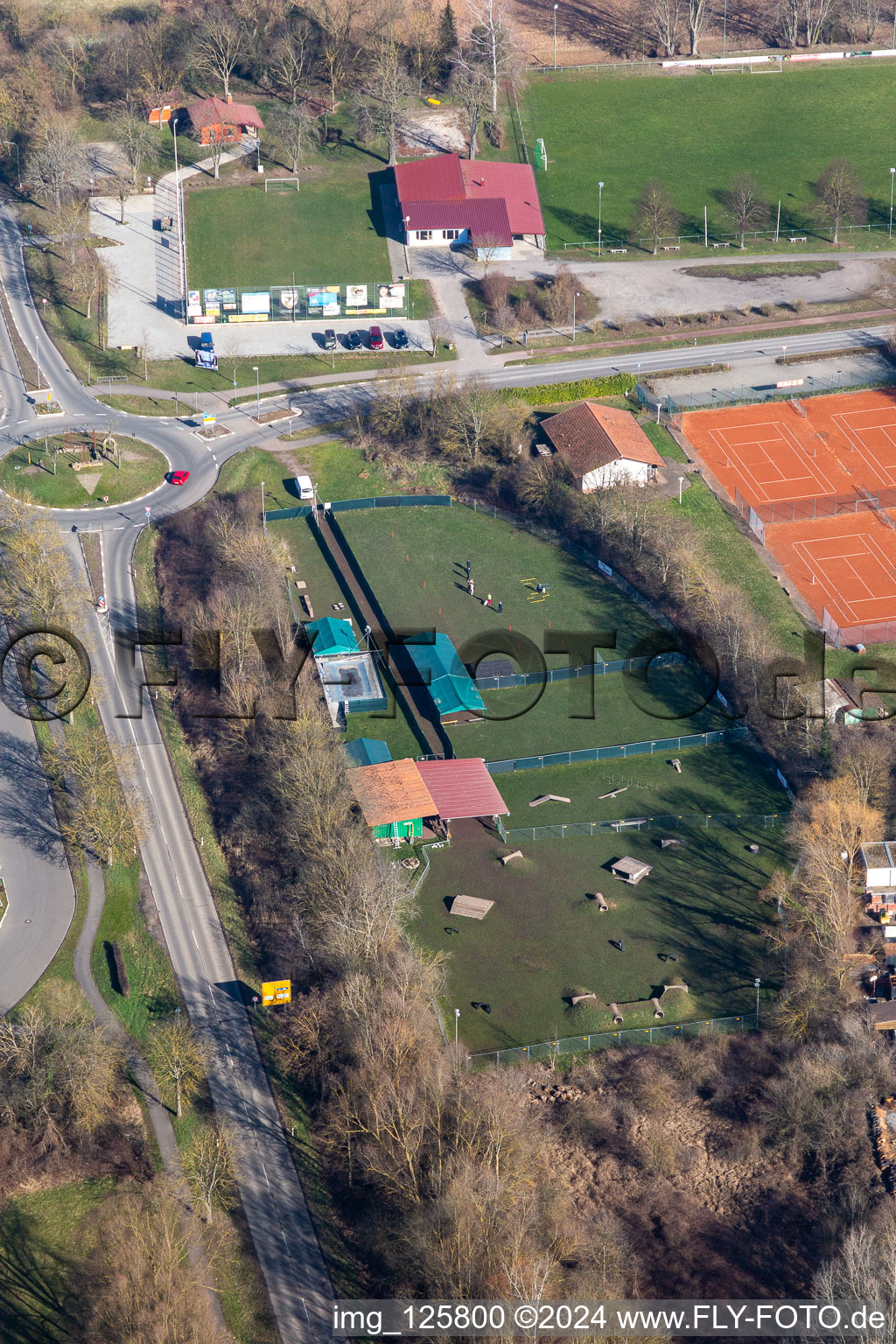 Tennis and dog sports club in Rohrbach in the state Rhineland-Palatinate, Germany