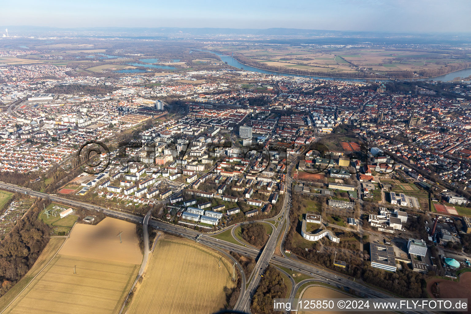 West in Speyer in the state Rhineland-Palatinate, Germany