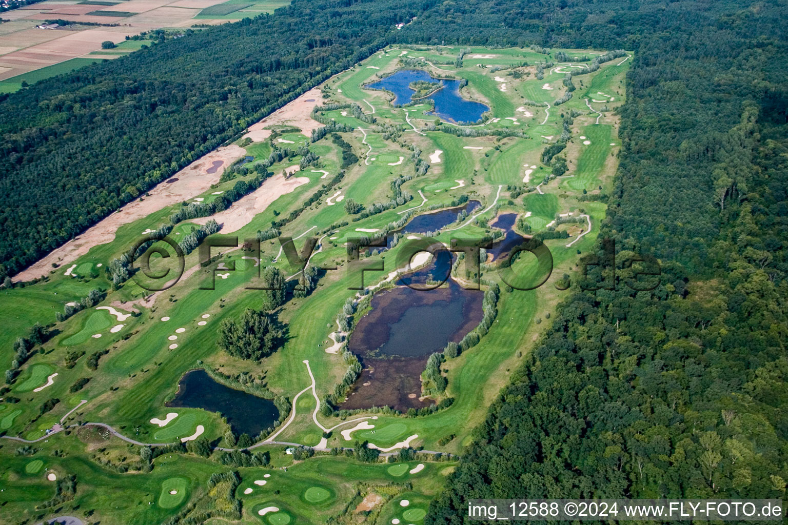 Golf Club Landgut Dreihof SÜW in Essingen in the state Rhineland-Palatinate, Germany out of the air