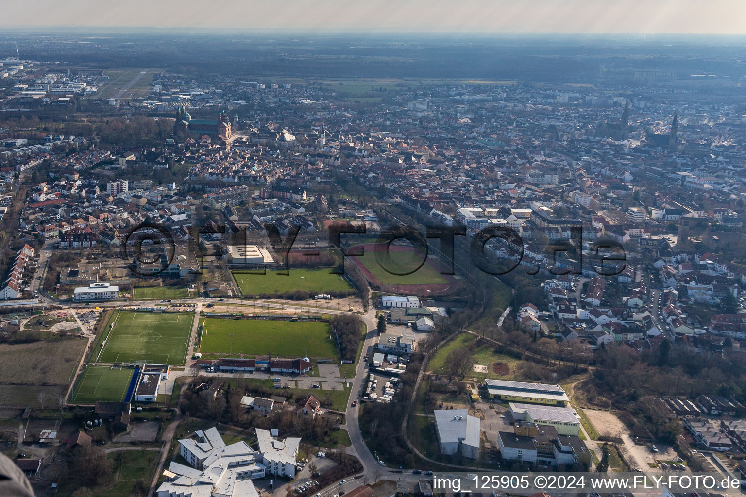 Helmut Bantz Stadium in Speyer in the state Rhineland-Palatinate, Germany