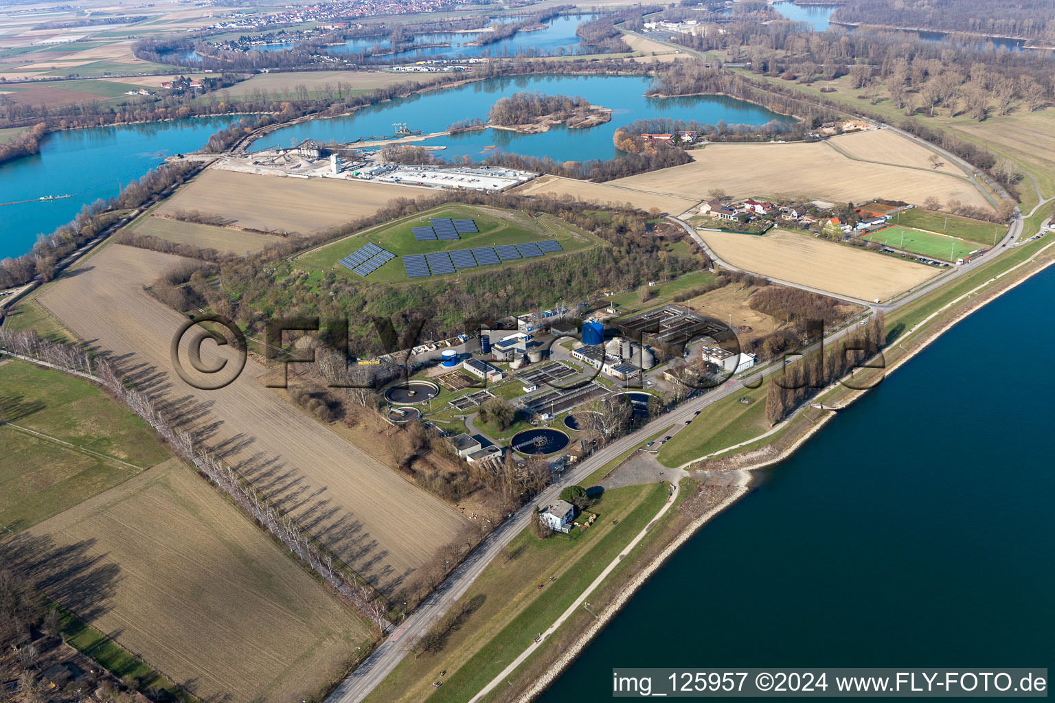 Waste management on Sonnenberg in Speyer in the state Rhineland-Palatinate, Germany