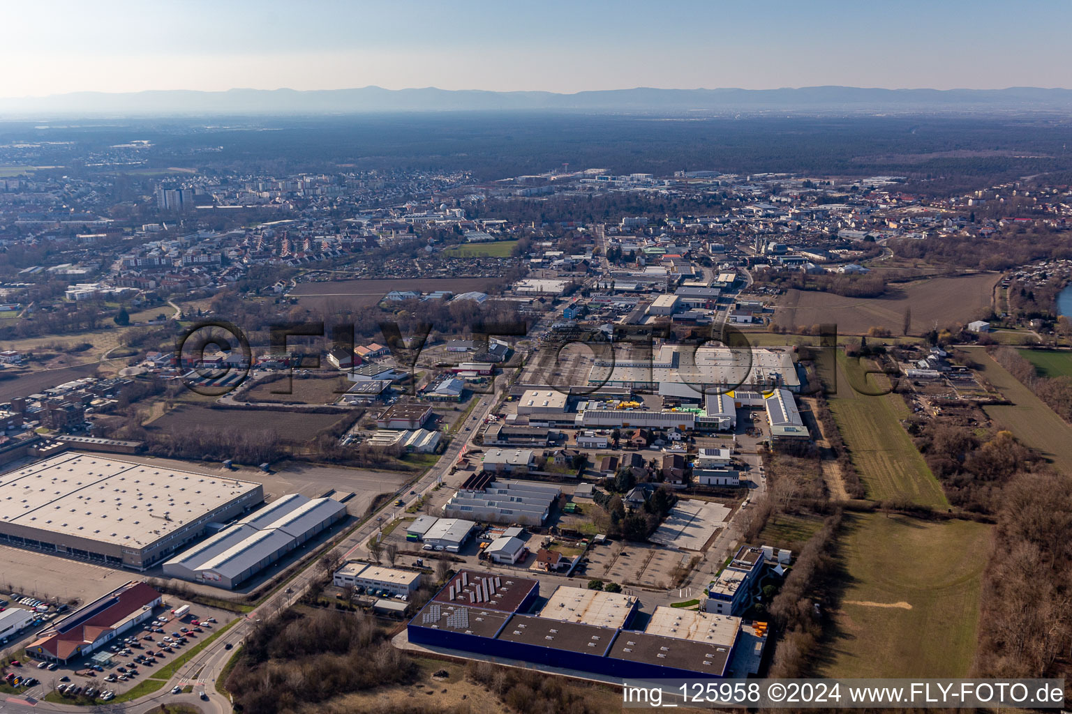 Auestrasse Industrial Area in the district Ludwigshof in Speyer in the state Rhineland-Palatinate, Germany