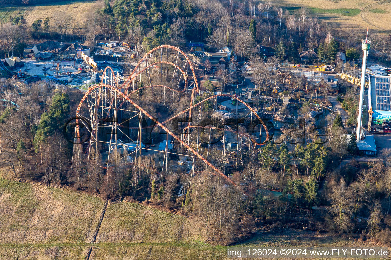 Leisure Centre - Amusement Park Holiday Park GmbH on Holidayparkstrasse in Hassloch in the state Rhineland-Palatinate