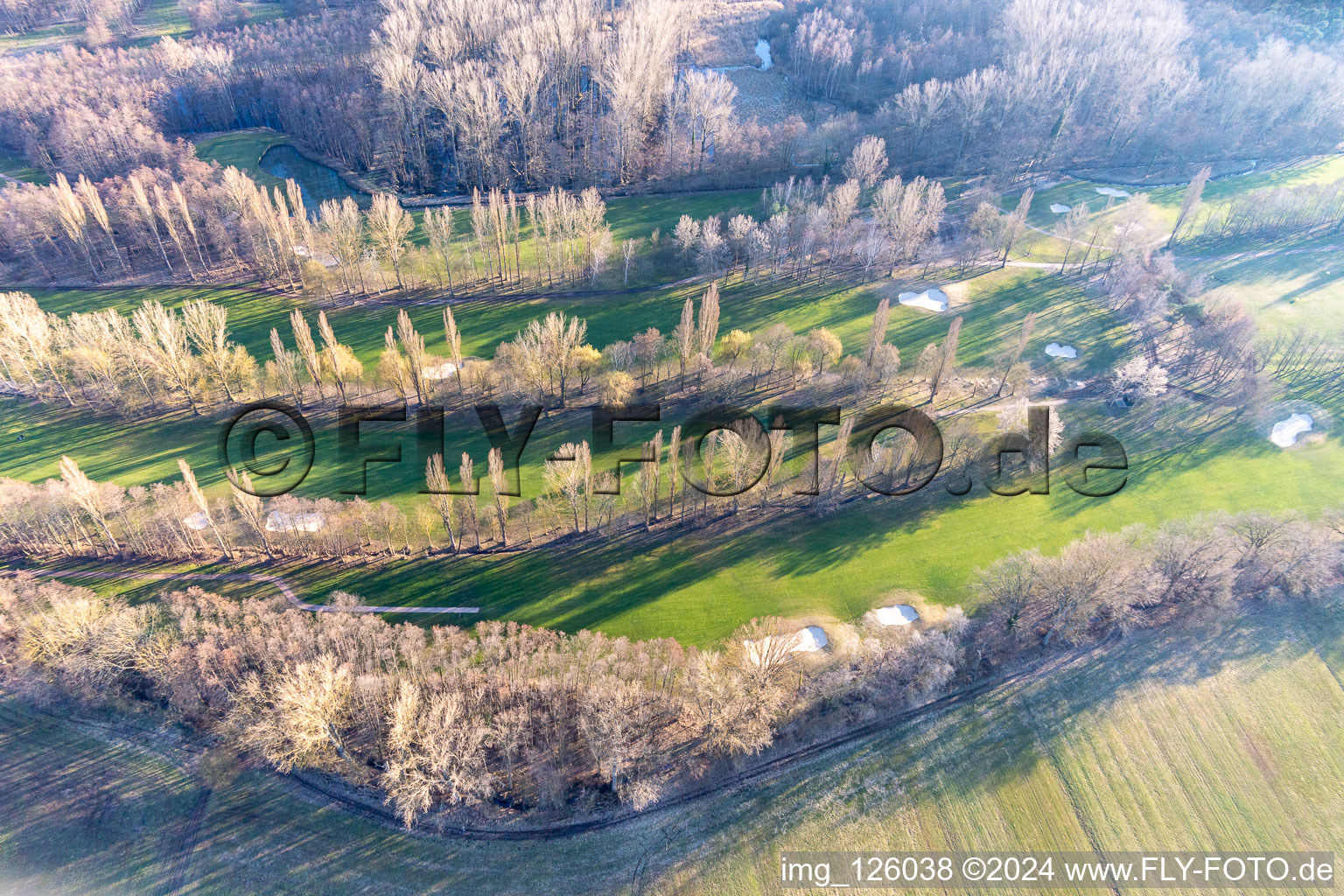 Grounds of the Golf course at Golf-Club Palatinate in the district Geinsheim in Neustadt an der Weinstrasse in the state Rhineland-Palatinate