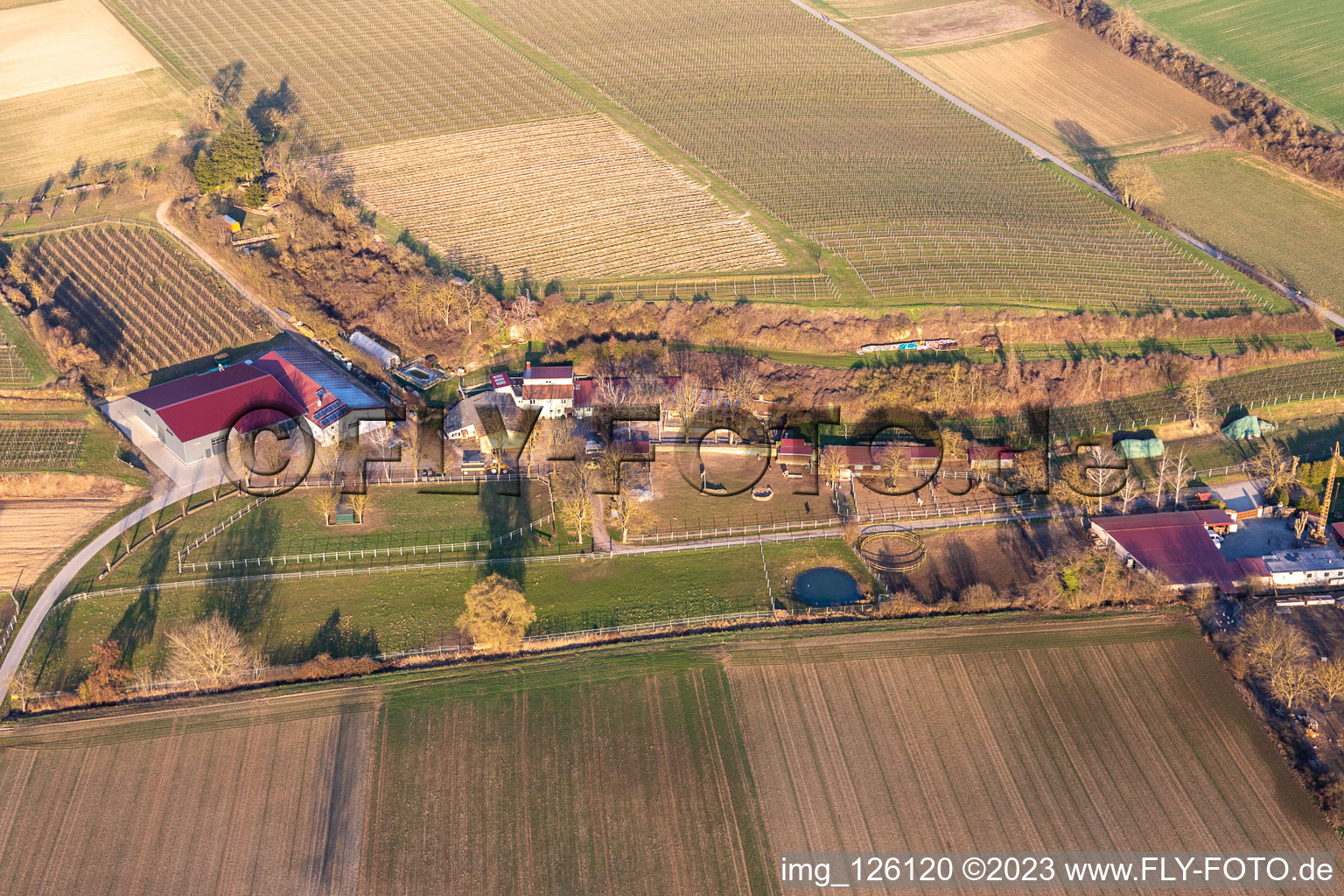 Aerial view of Michael Brother-in-law in the district Herxheim in Herxheim bei Landau in the state Rhineland-Palatinate, Germany