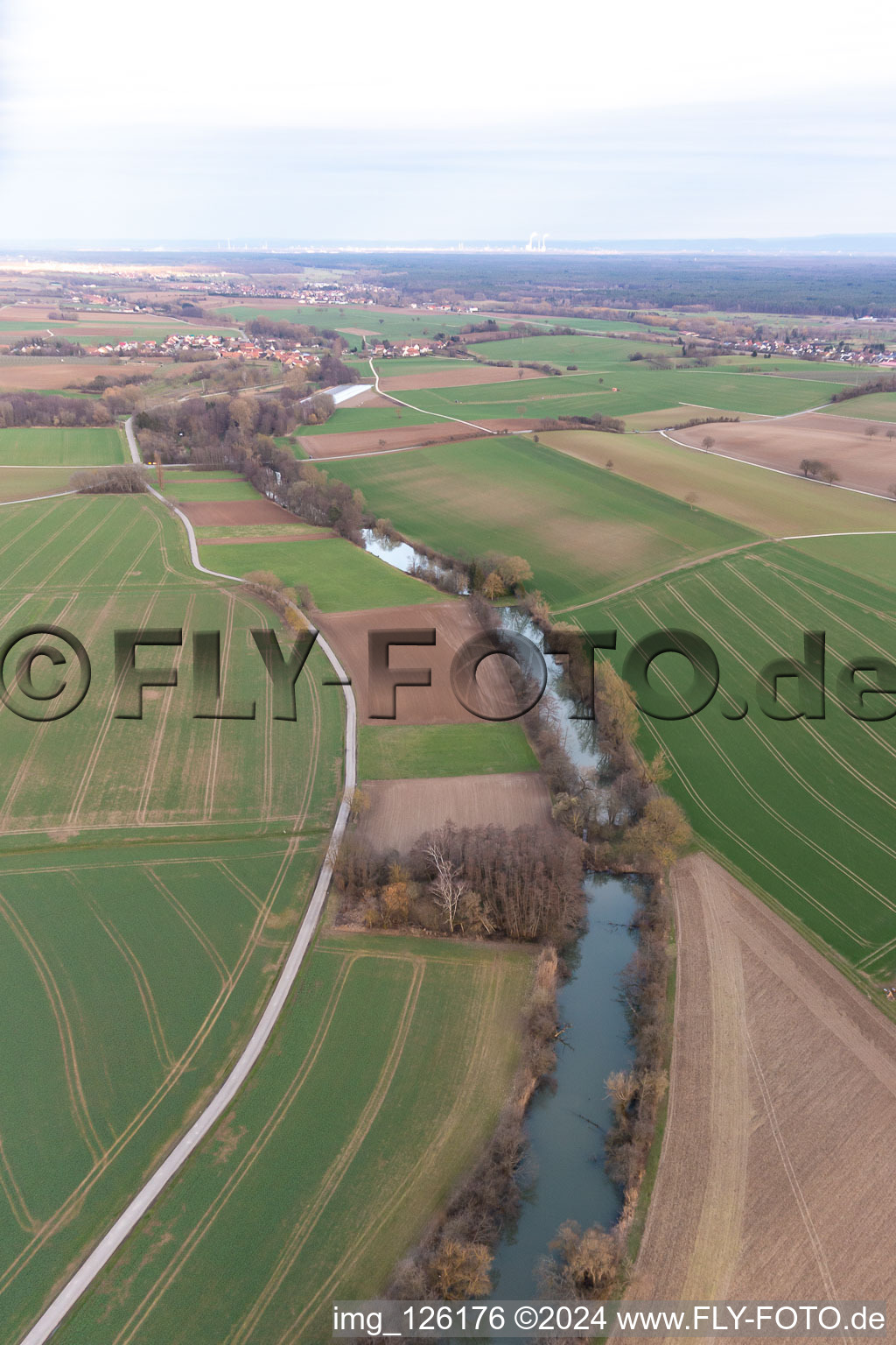 Otterbach fish ponds in Oberotterbach in the state Rhineland-Palatinate, Germany