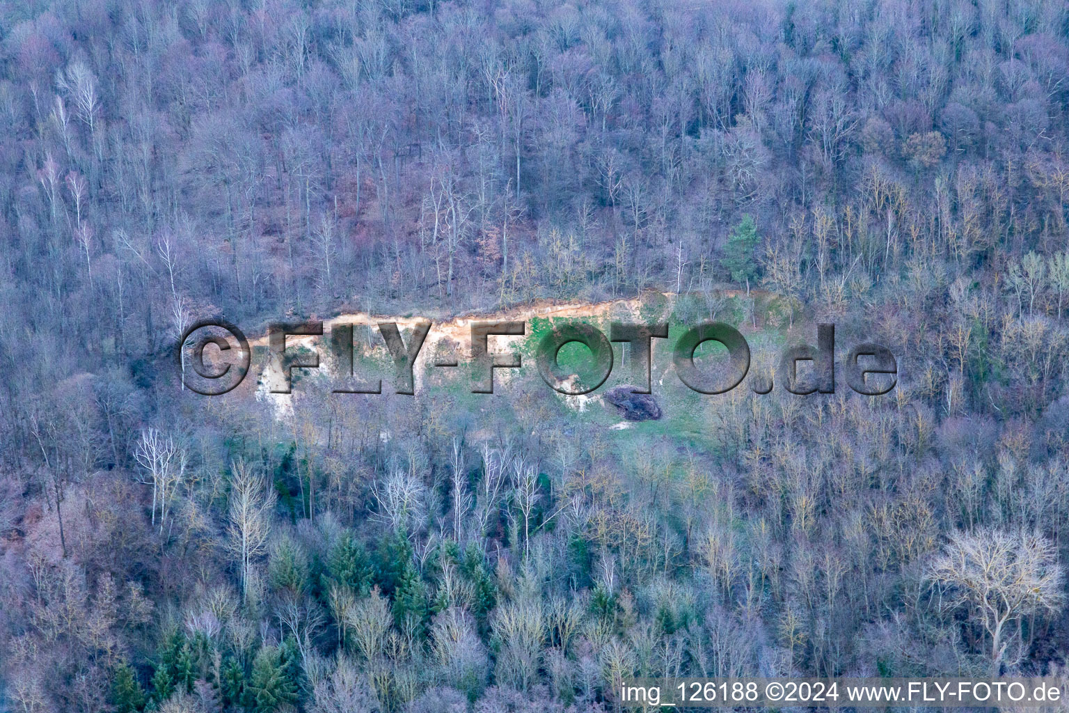 Barbelroth in the state Rhineland-Palatinate, Germany seen from above