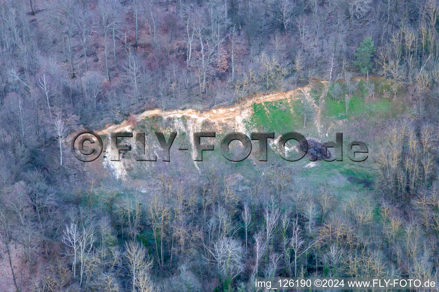 Bird's eye view of Barbelroth in the state Rhineland-Palatinate, Germany