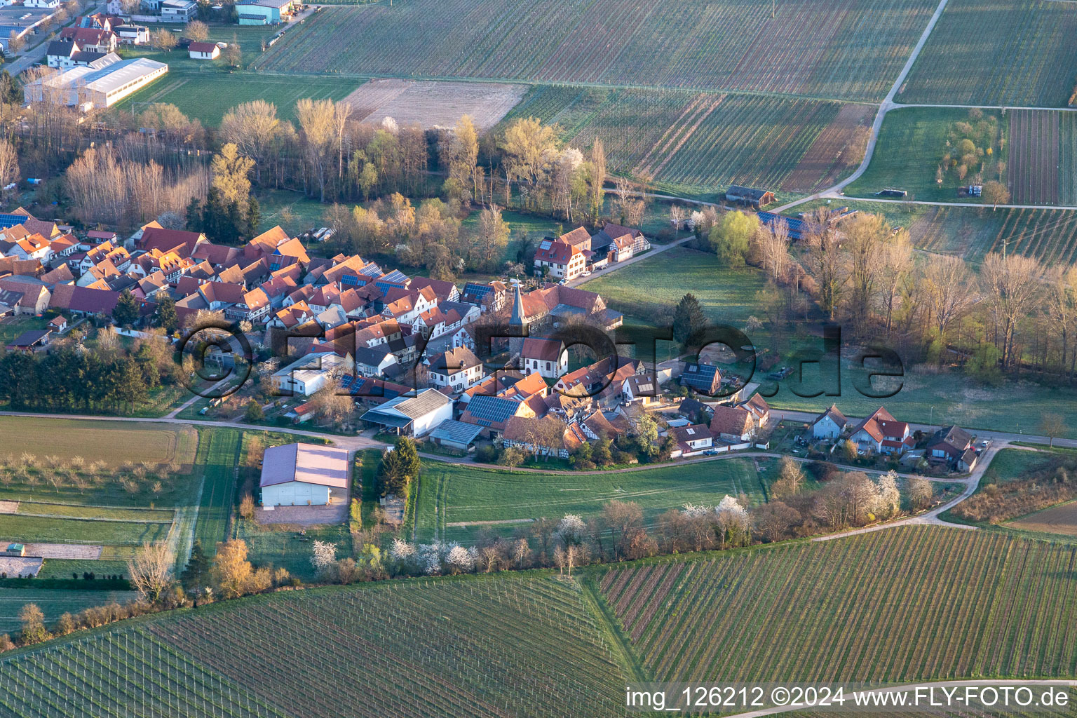 Klingbachtalstr in the district Klingen in Heuchelheim-Klingen in the state Rhineland-Palatinate, Germany