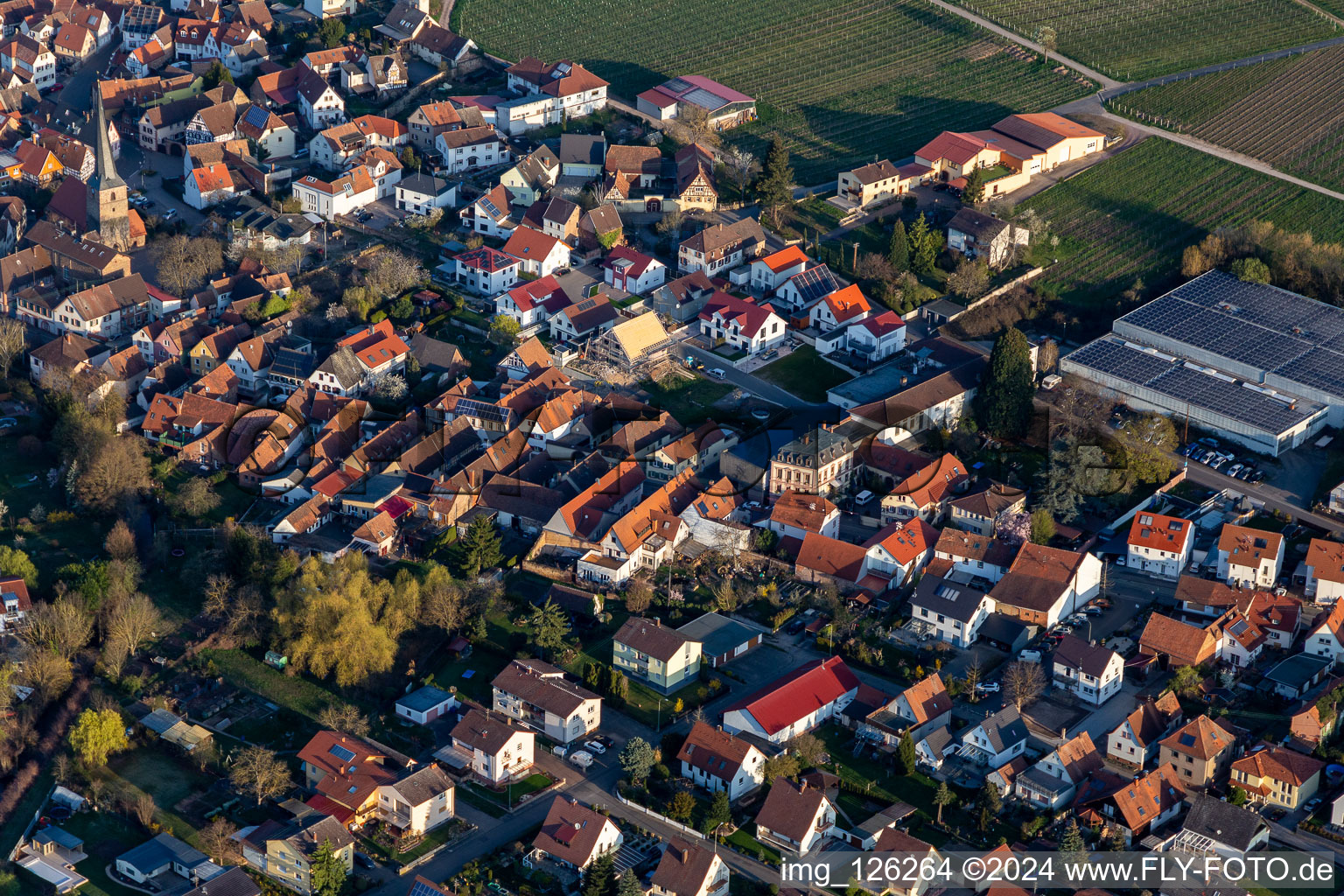 Bismarckstrasse, Villa Königsgarten in Siebeldingen in the state Rhineland-Palatinate, Germany