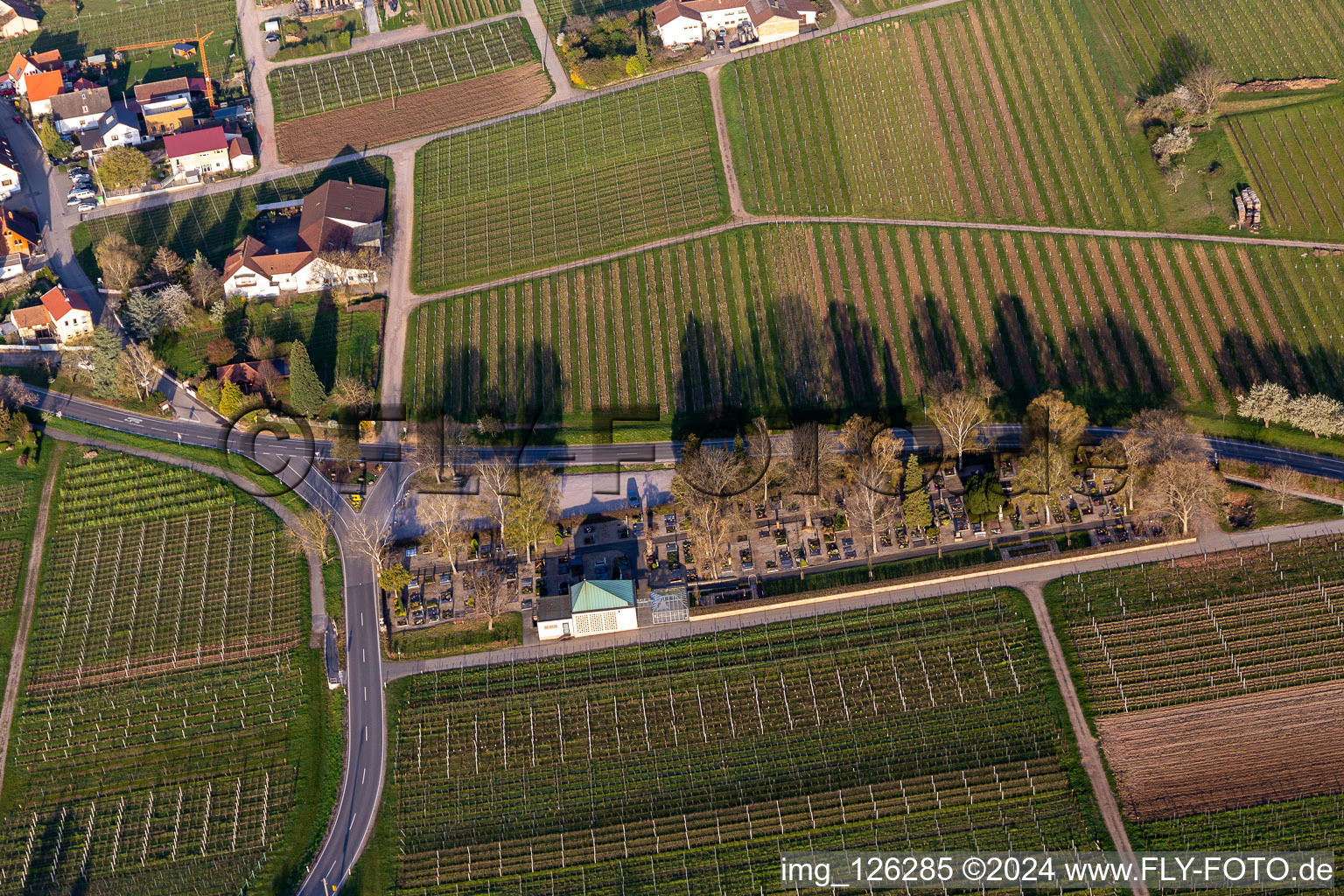 Cemetery in Frankweiler in the state Rhineland-Palatinate, Germany