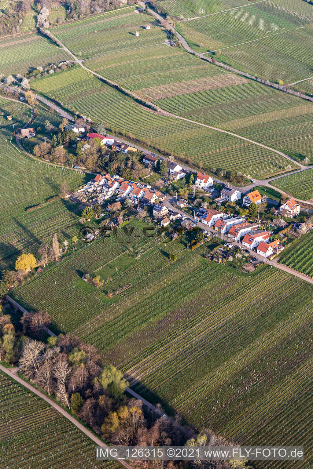 Settlement on Klosterstrasse in Edenkoben in the state Rhineland-Palatinate, Germany