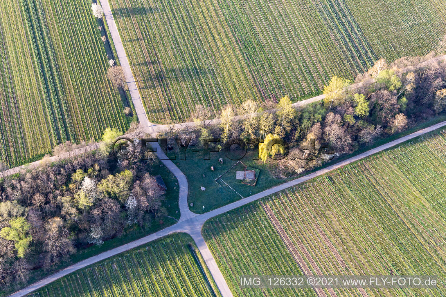 Barbecue area at Woogweg in Edenkoben in the state Rhineland-Palatinate, Germany