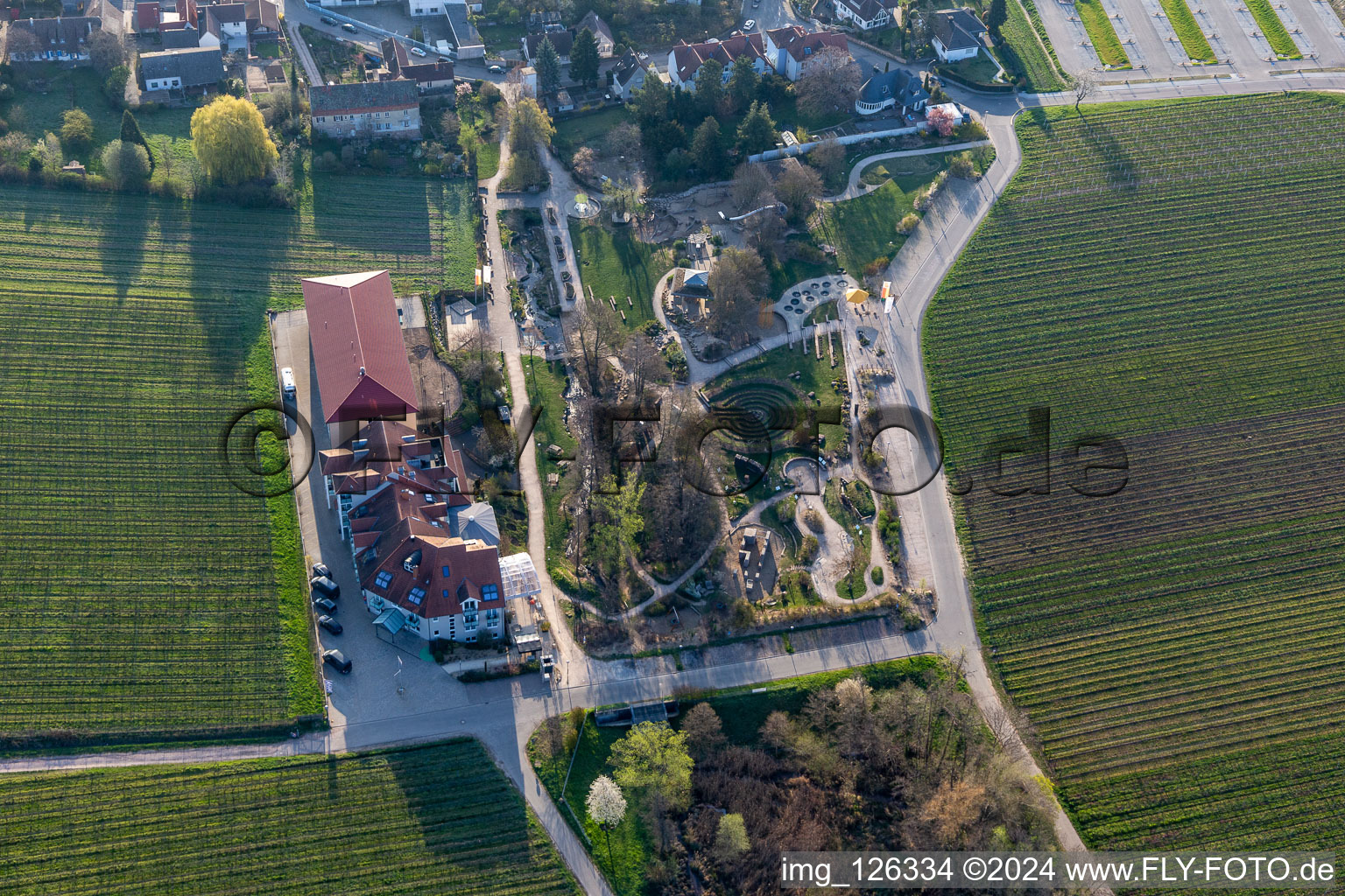 Playground alla hopp!-Bewegungs- and Begegnungsanlage in Edenkoben in the state Rhineland-Palatinate, Germany