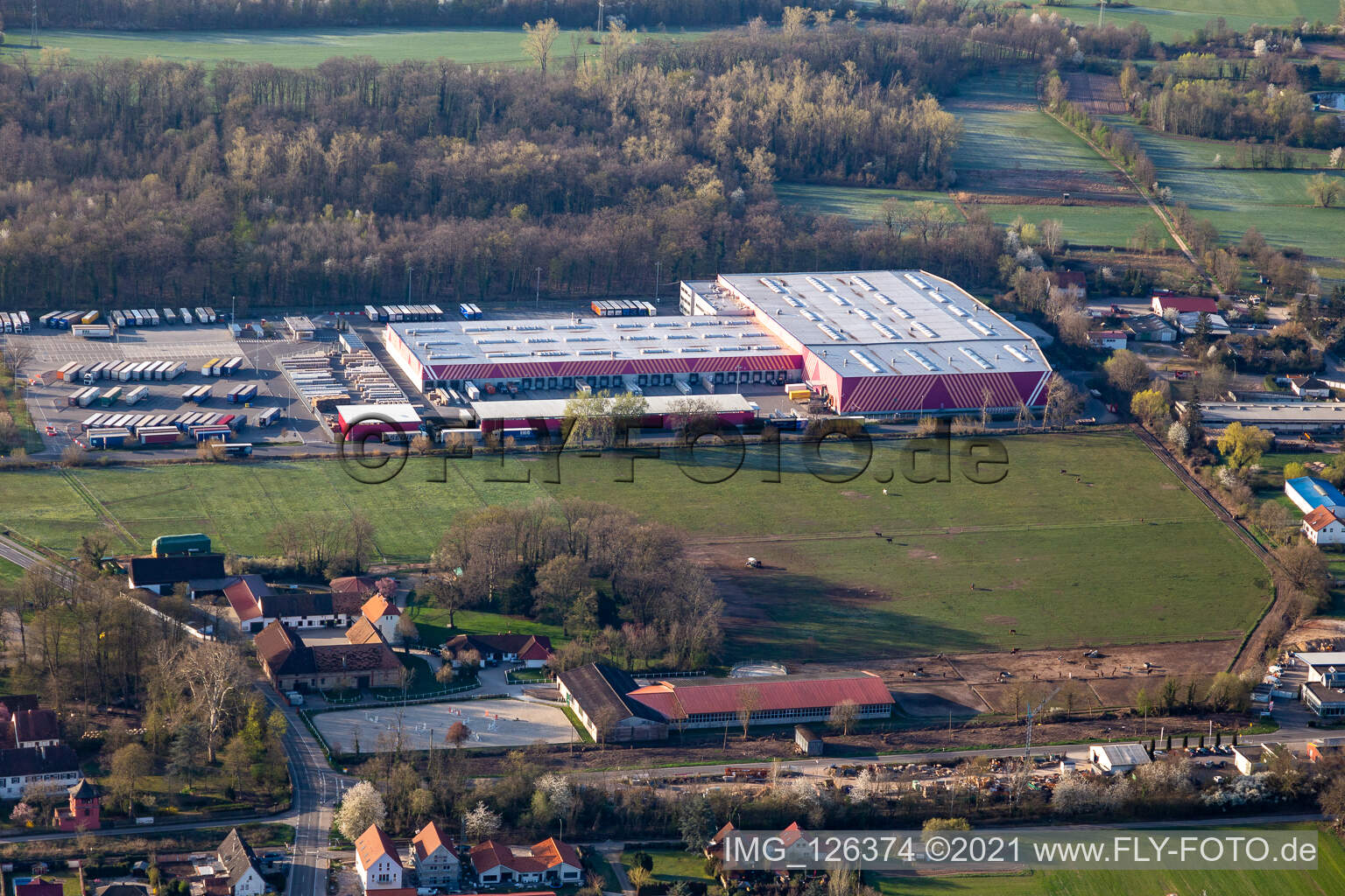 Hornbach central warehouse Essingen in Essingen in the state Rhineland-Palatinate, Germany