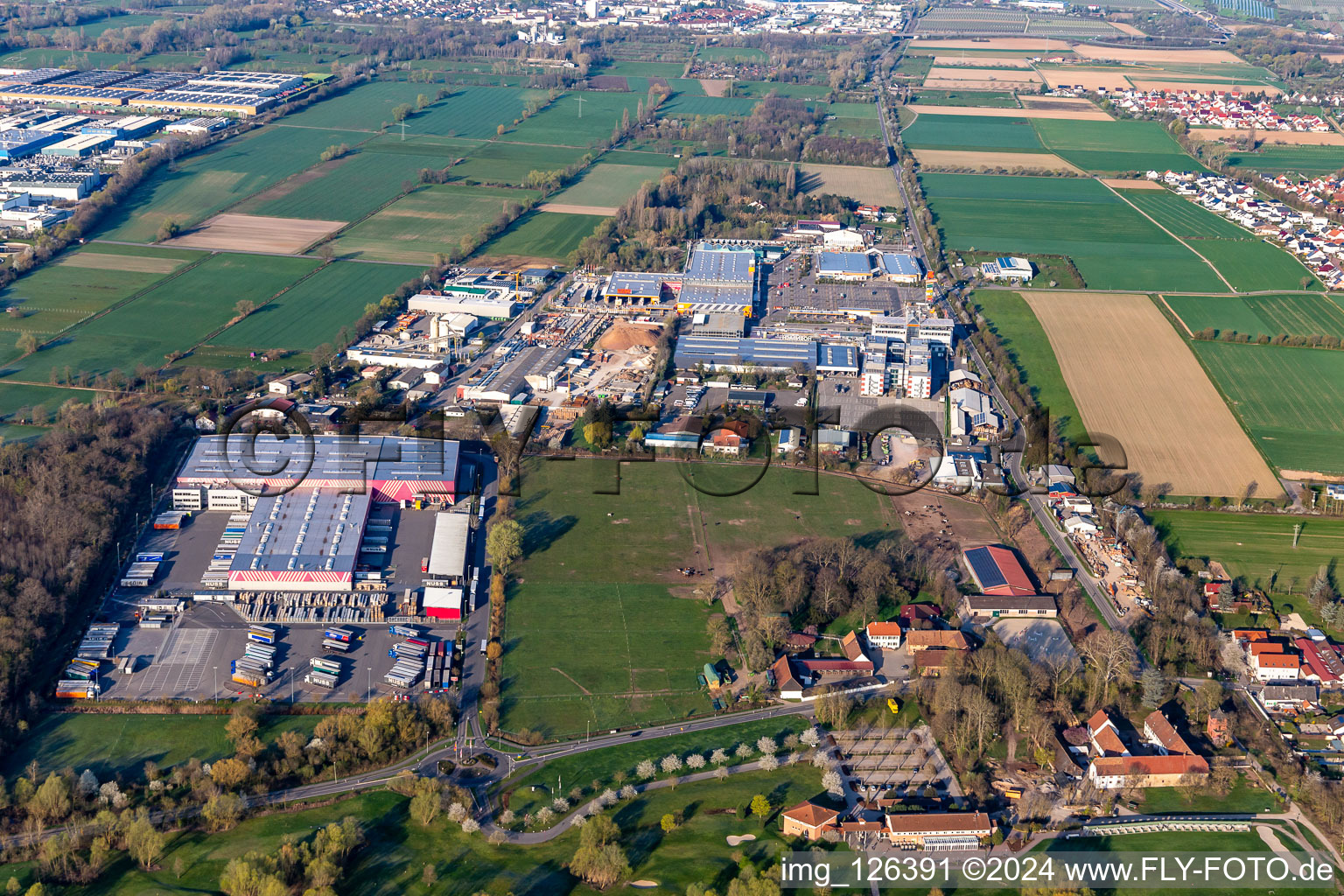 Building of the construction market HORNBACH Bornheim in the district Industriegebiet Bornheim in Bornheim in the state Rhineland-Palatinate, Germany