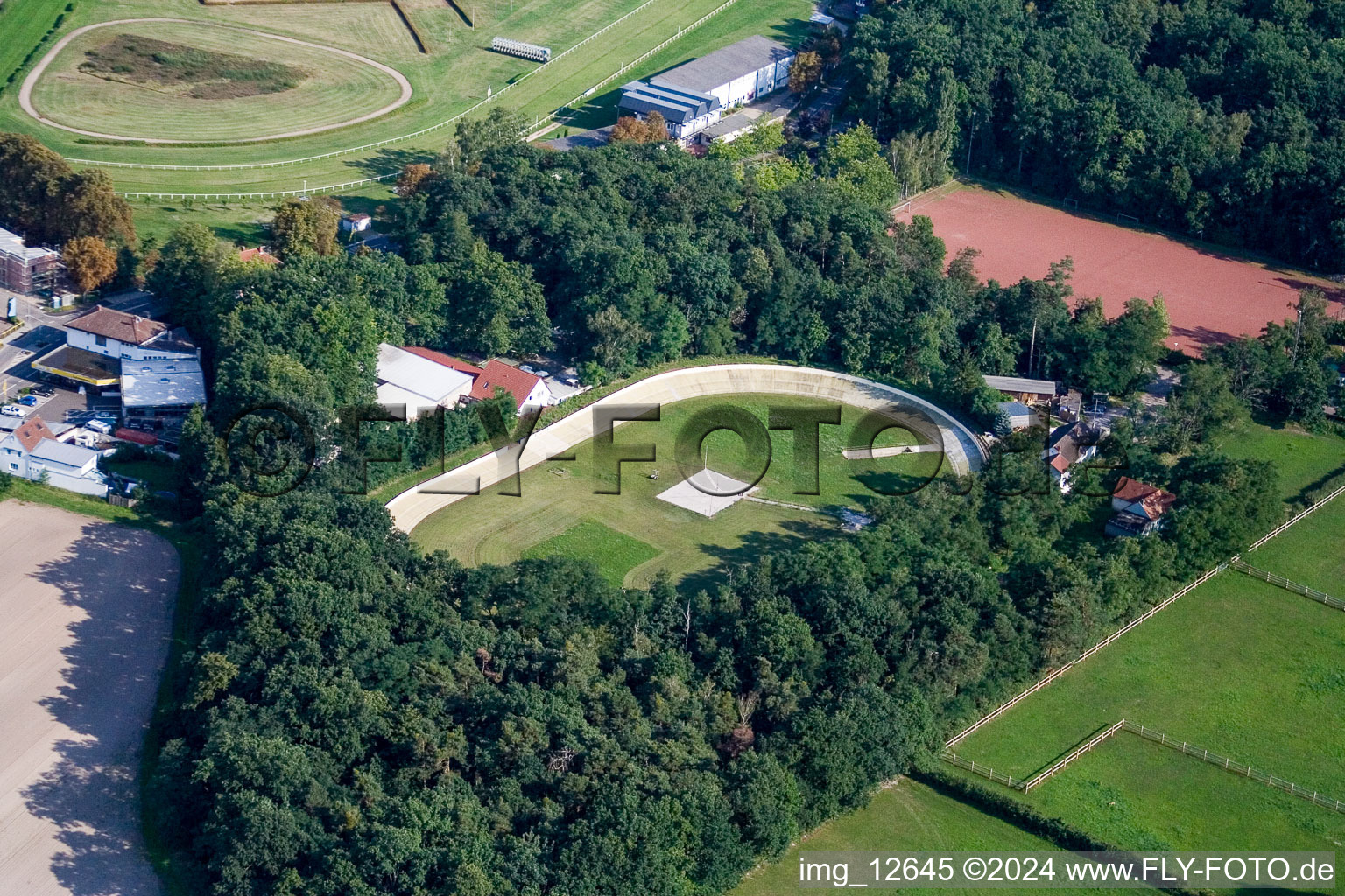 Haßloch in the state Rhineland-Palatinate, Germany from the drone perspective