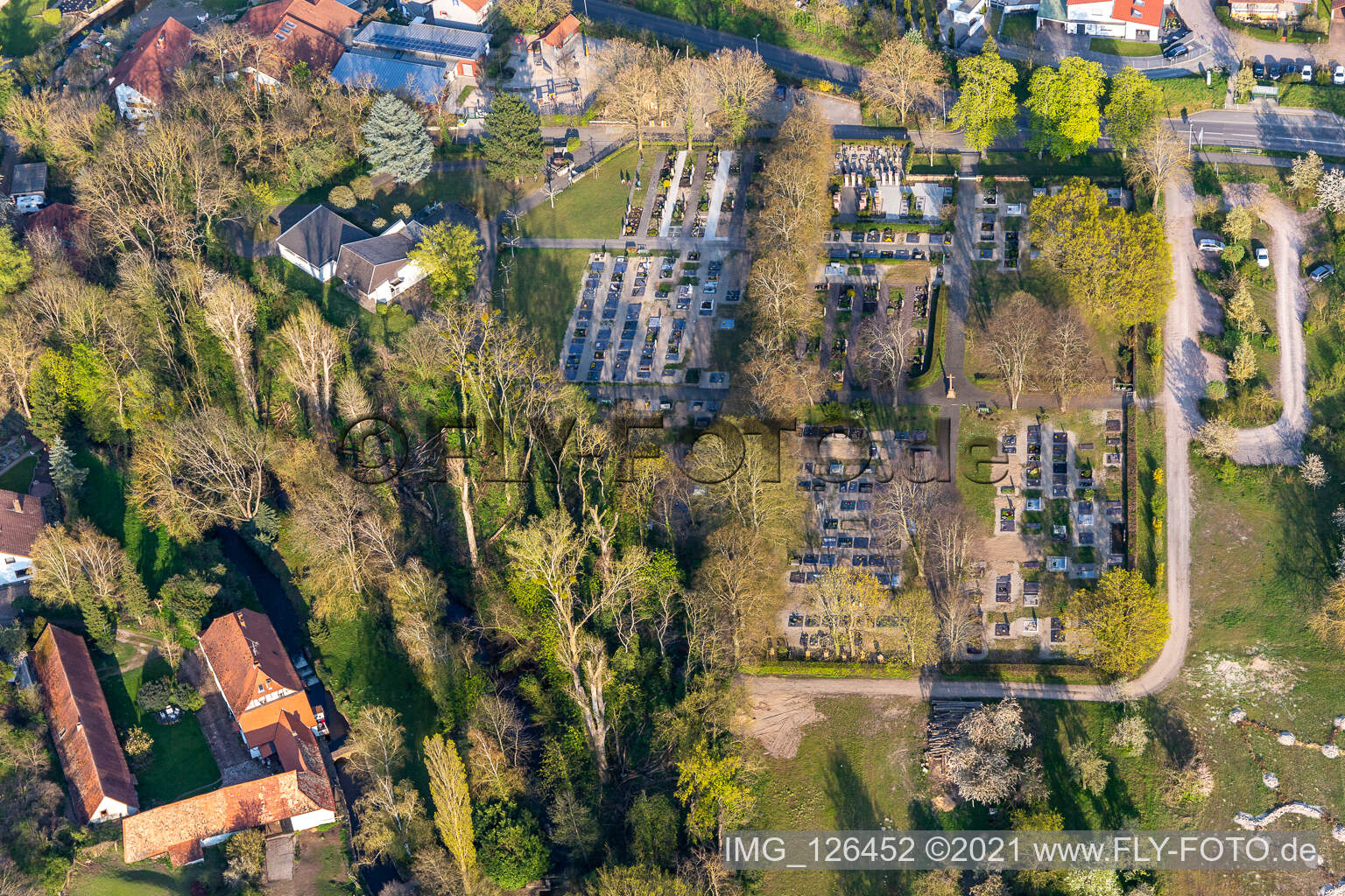 Cemetery in Hördt in the state Rhineland-Palatinate, Germany