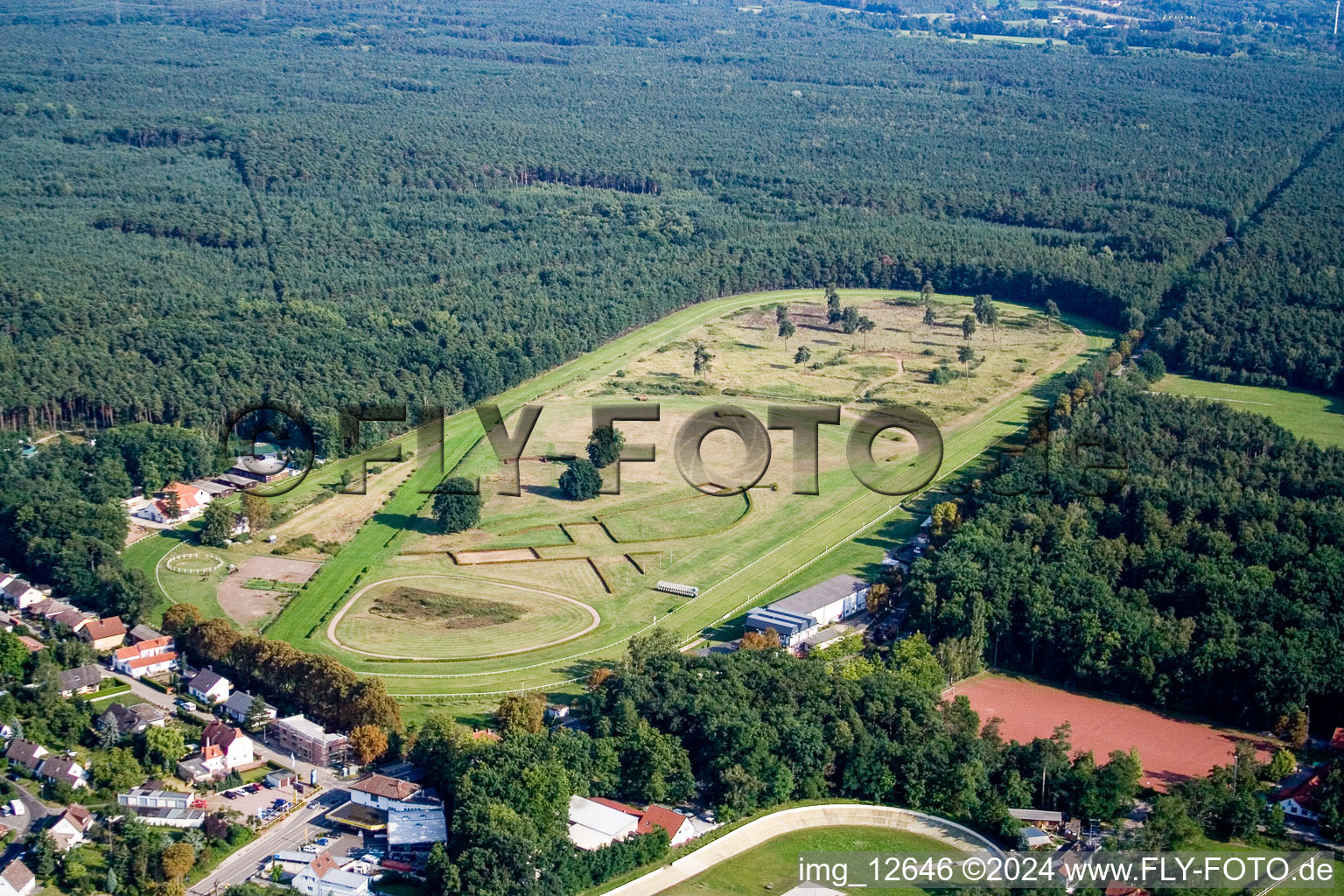 Racetrack racecourse - trotting in Hassloch in the state Rhineland-Palatinate