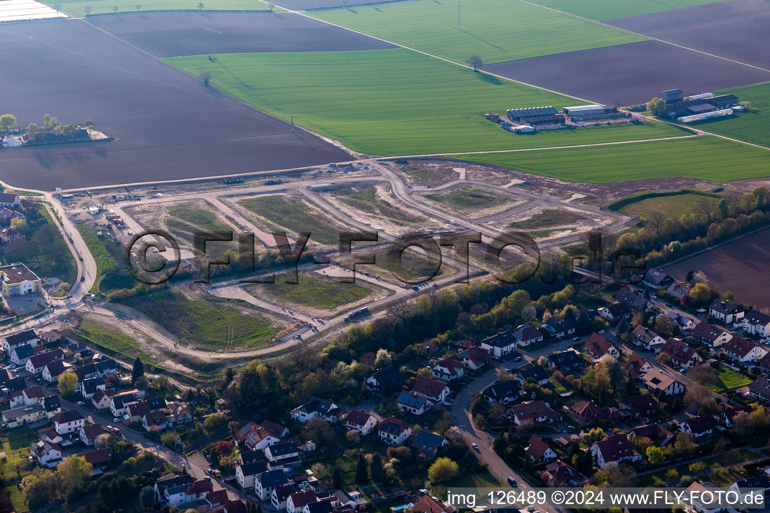 New development area K2 in Kandel in the state Rhineland-Palatinate, Germany