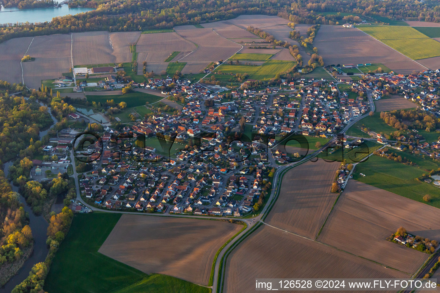 Stattmatten in the state Bas-Rhin, France from above