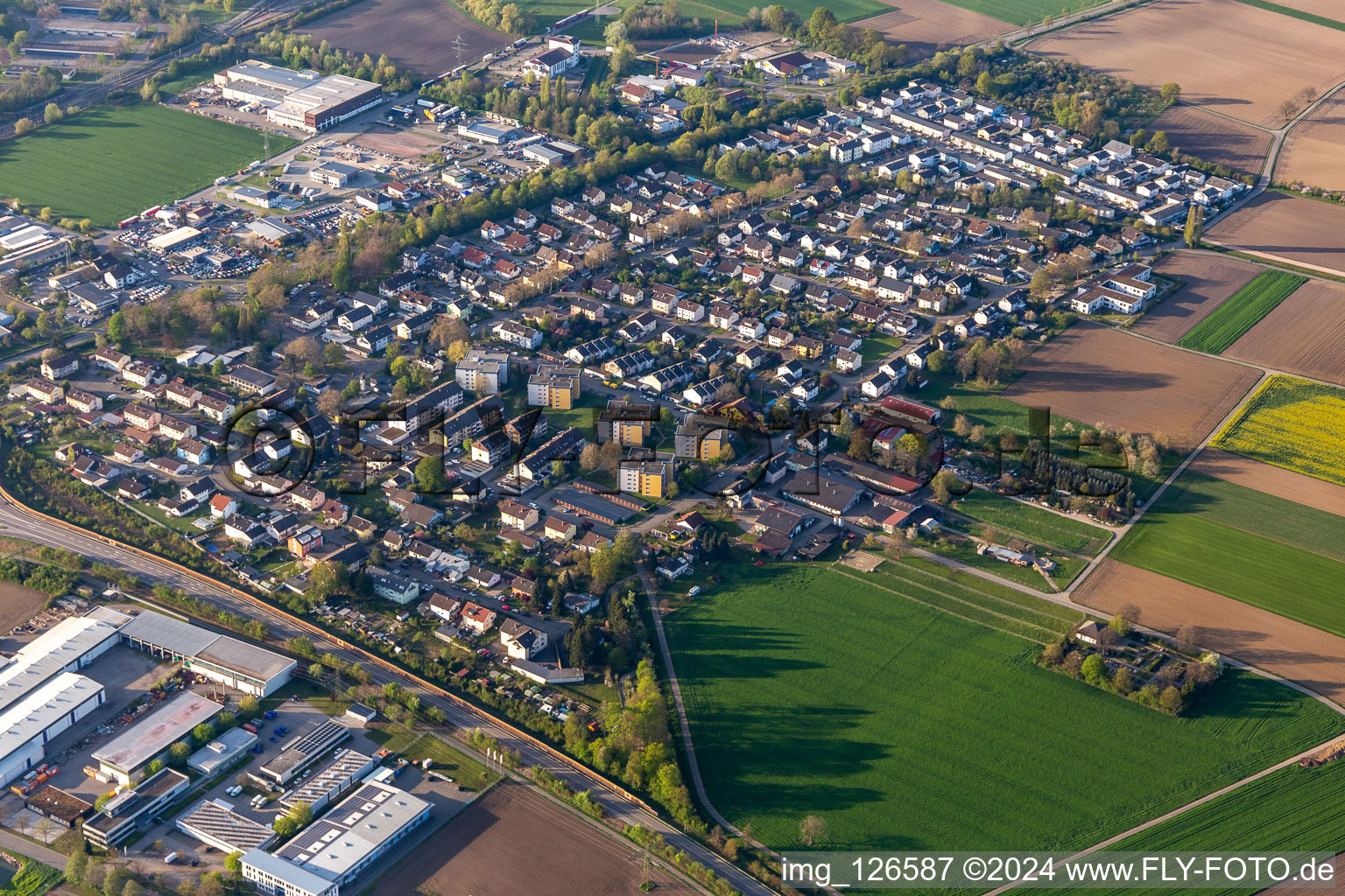 District Langenwinkel in Lahr in the state Baden-Wuerttemberg, Germany