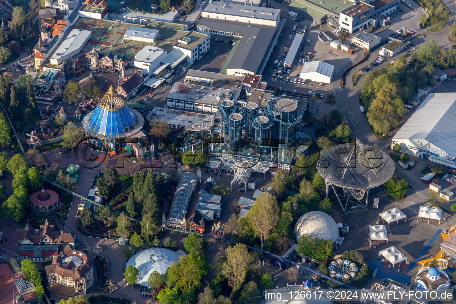 Euro-Mir at the locked down Leisure-Park Europa Park in Rust in the state Baden-Wuerttemberg, Germany