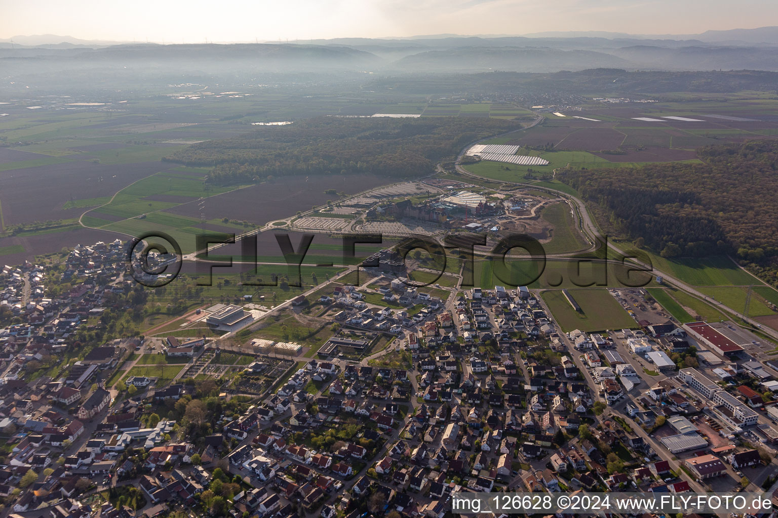 Grounds of the amusement park "Europapark" in Rust in the state of Baden-Wuerttemberg, Germany