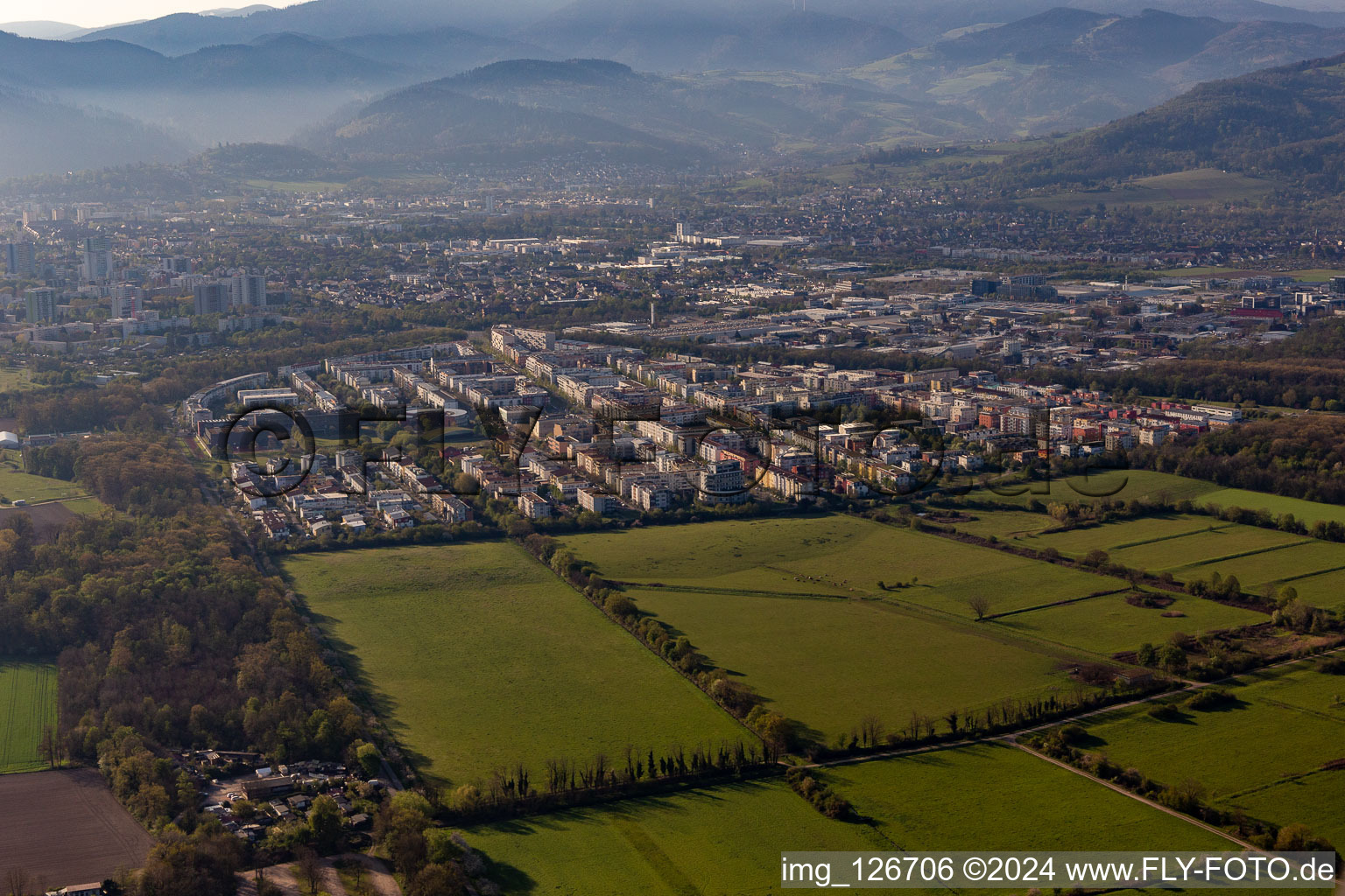 District Rieselfeld in Freiburg im Breisgau in the state Baden-Wuerttemberg, Germany