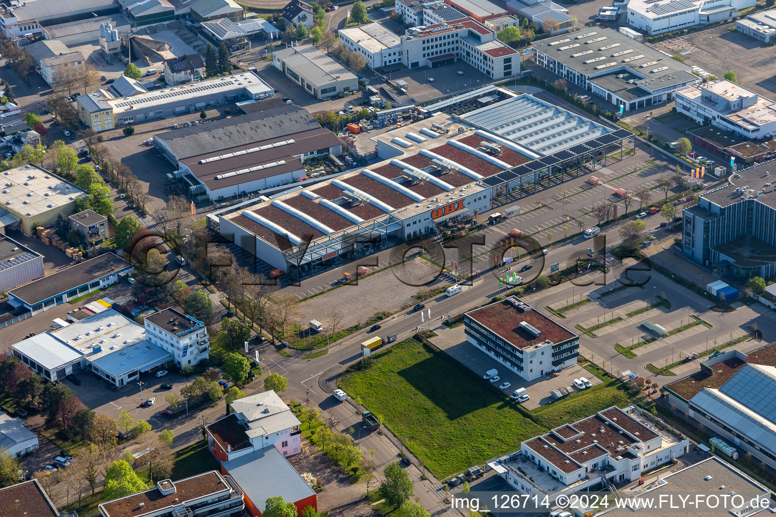 Building of the construction market OBI Markt Freiburg Sued in Freiburg im Breisgau in the state Baden-Wuerttemberg, Germany