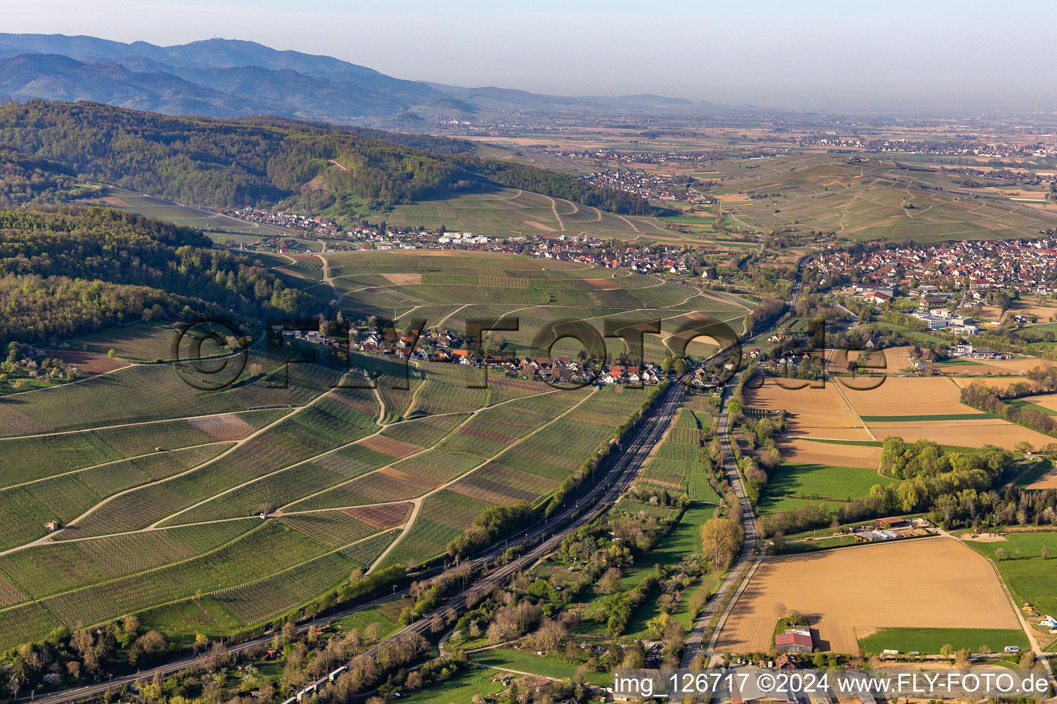 Basler Landstr in the district Wolfenweiler in Schallstadt in the state Baden-Wuerttemberg, Germany