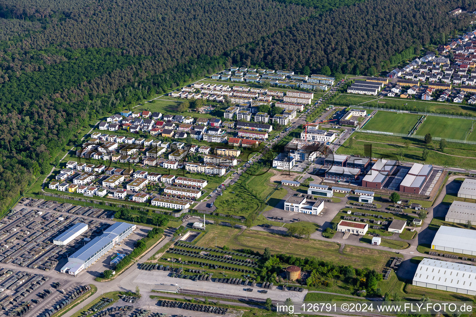 Abraham Lincoln Facility in the district Neureut in Karlsruhe in the state Baden-Wuerttemberg, Germany