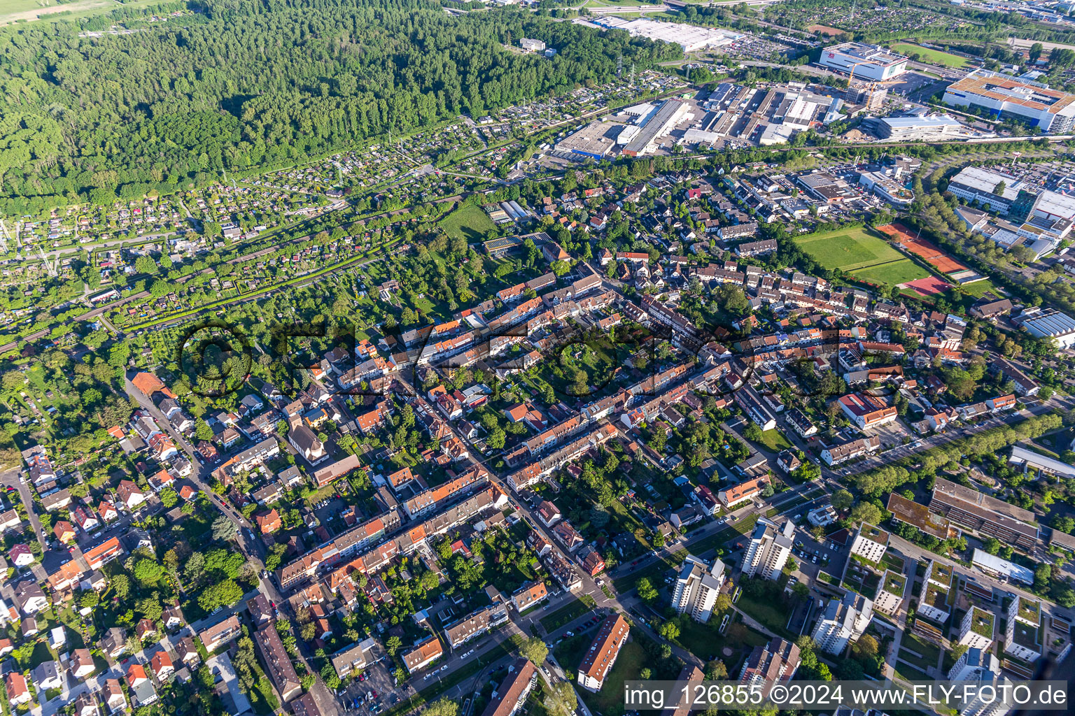 TUS Rintheim in the district Rintheim in Karlsruhe in the state Baden-Wuerttemberg, Germany