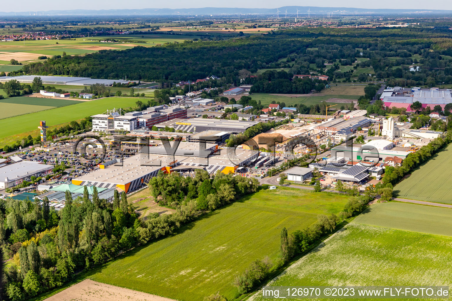 Hornbach DIY and Garden Center in the district Dreihof in Bornheim in the state Rhineland-Palatinate, Germany