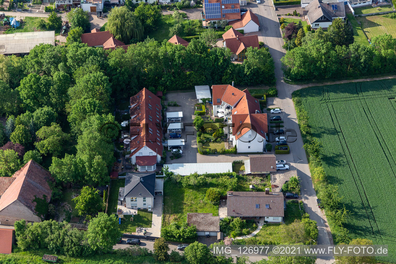 Wiesenstr in Essingen in the state Rhineland-Palatinate, Germany