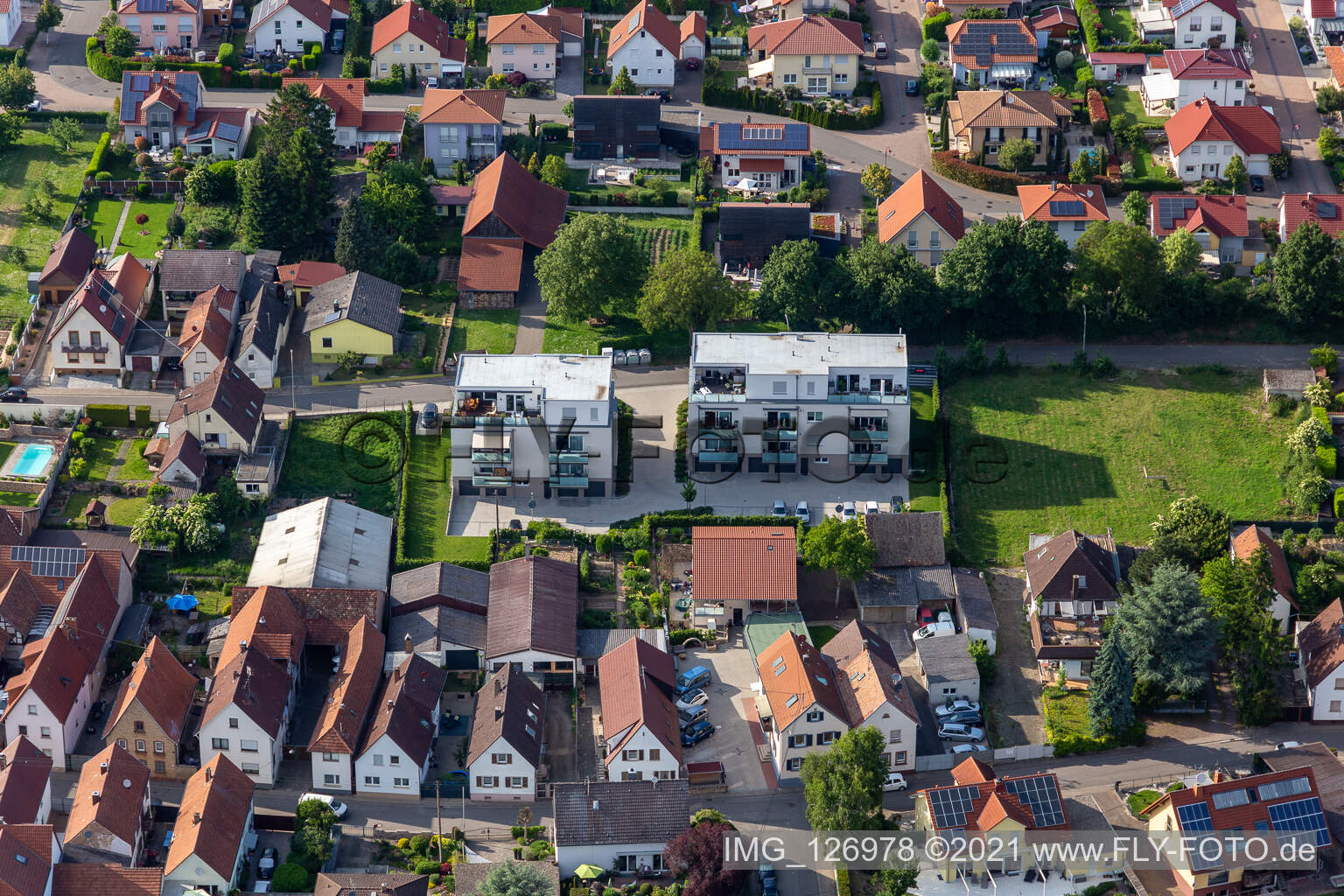 Gartenstr in Essingen in the state Rhineland-Palatinate, Germany