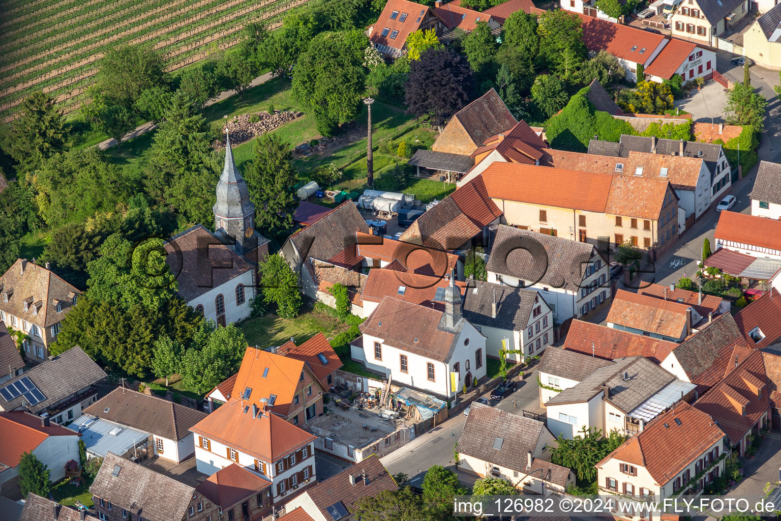 Catholic Church Simon and Judas in Kleinfischlingen in the state Rhineland-Palatinate, Germany