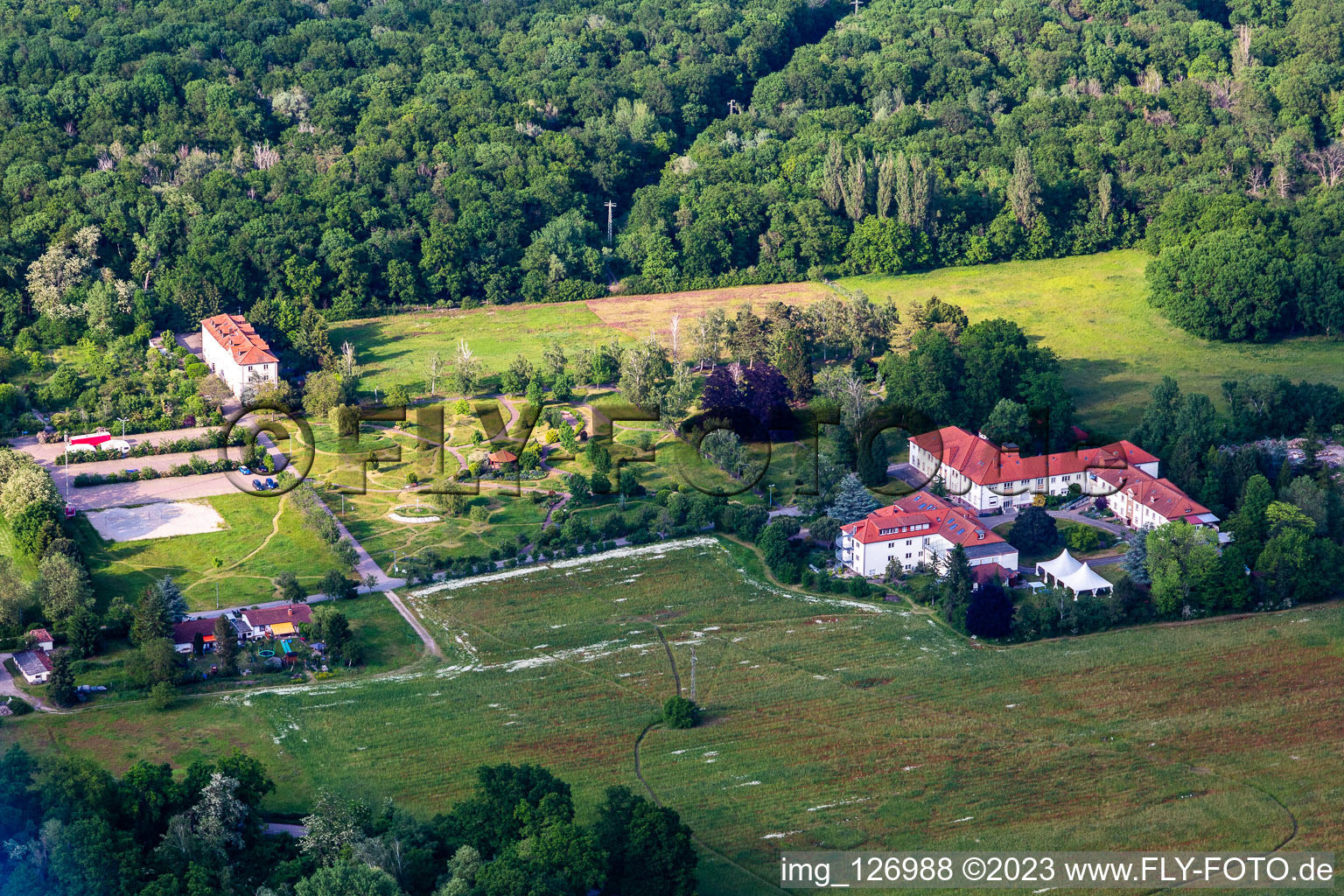 Campus Lachen Deaconesses in the district Speyerdorf in Neustadt an der Weinstraße in the state Rhineland-Palatinate, Germany out of the air