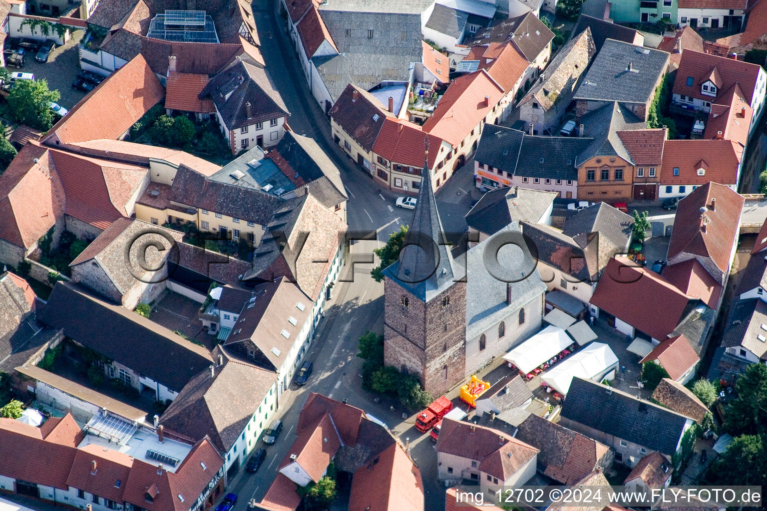 Church building in the village of in Grosskarlbach in the state Rhineland-Palatinate