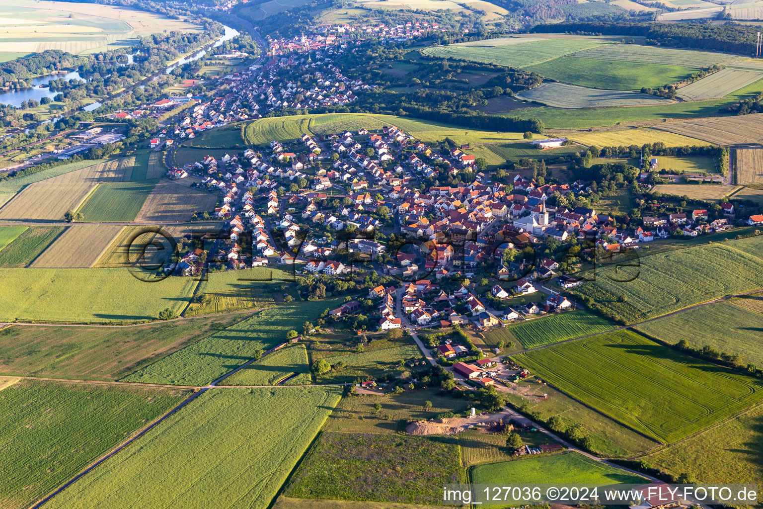 District Forst in Schonungen in the state Bavaria, Germany