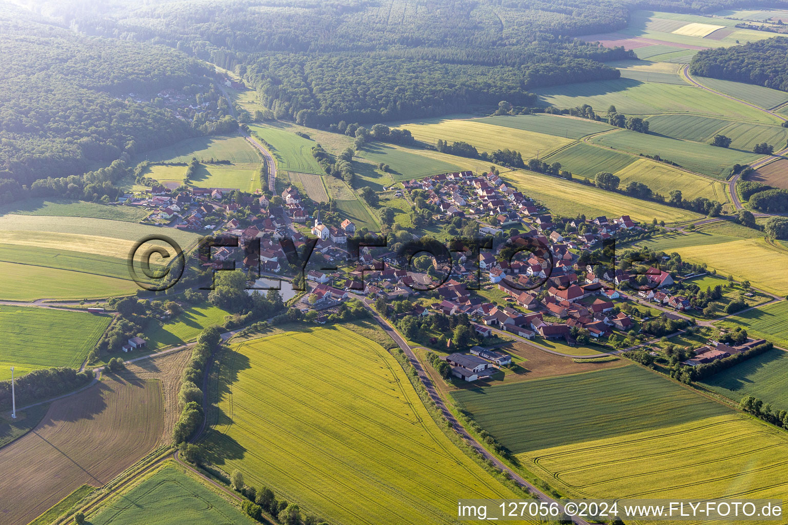 District Reichmannshausen in Schonungen in the state Bavaria, Germany