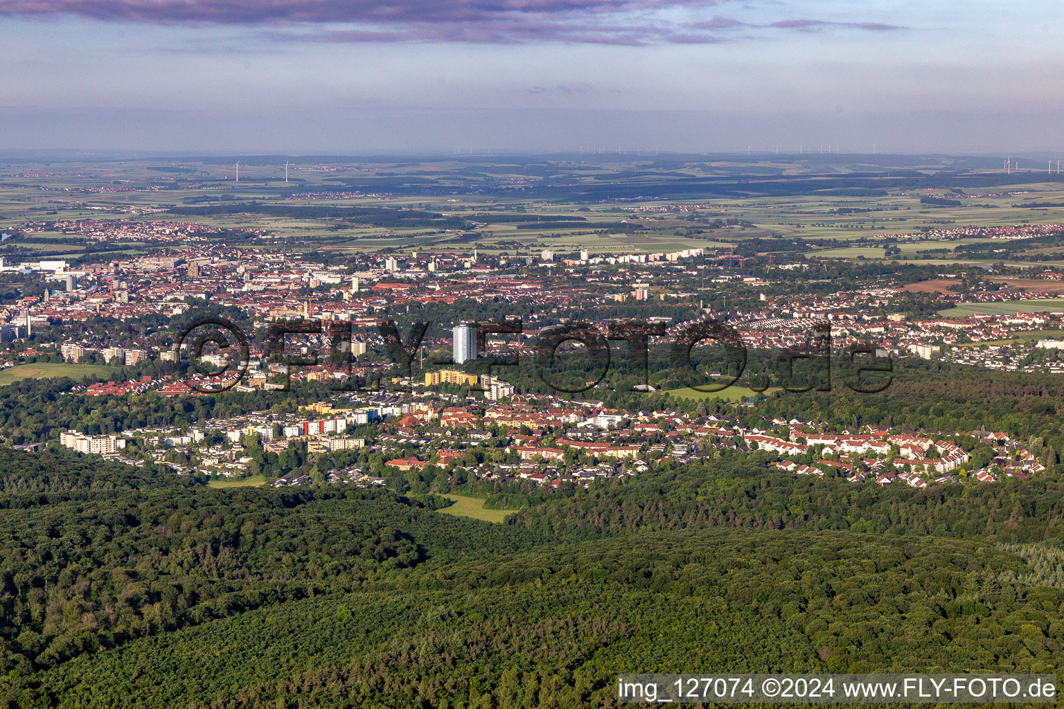 District Deutschhof in Schweinfurt in the state Bavaria, Germany