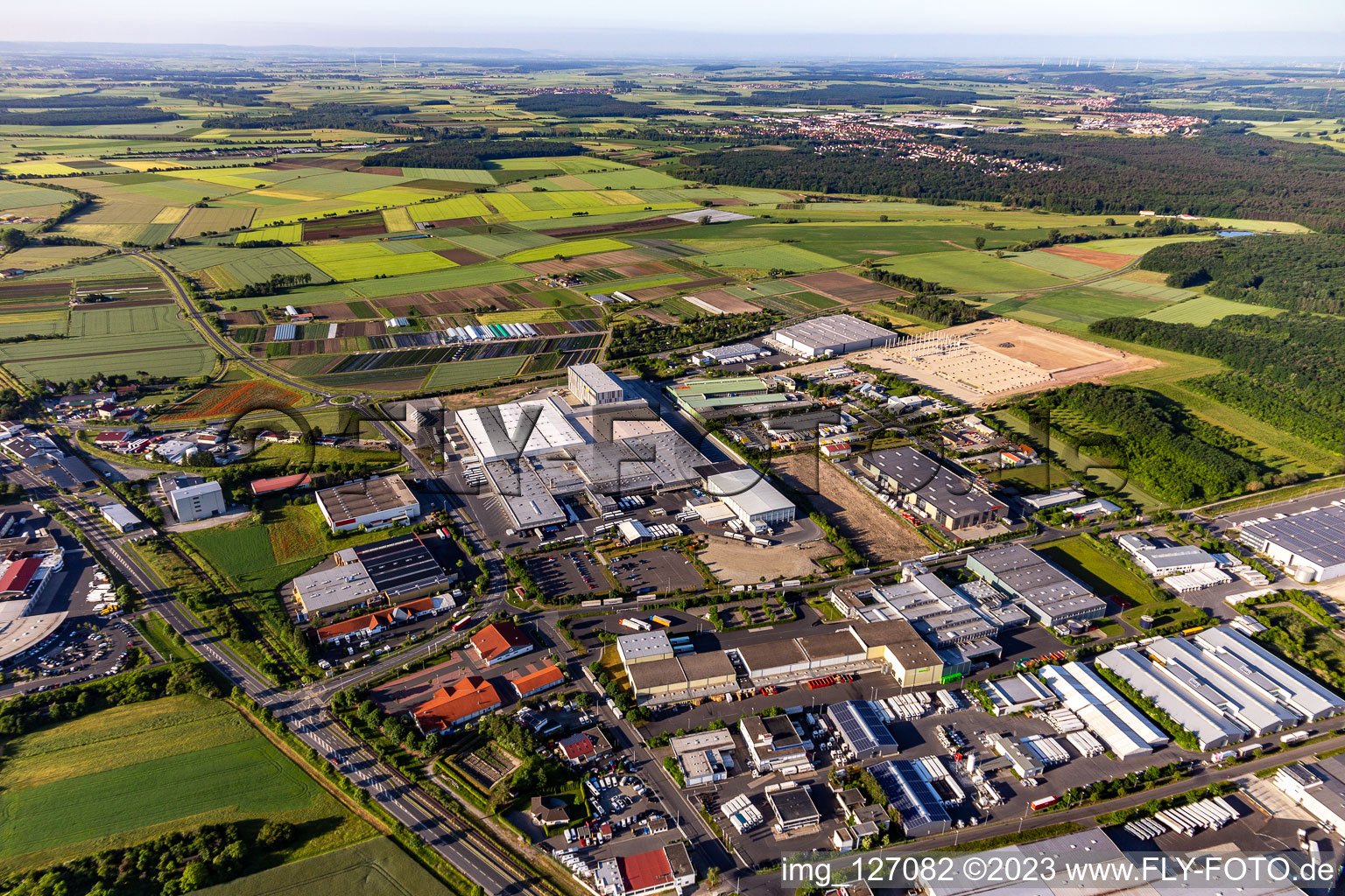 Gochsheim in the state Bavaria, Germany out of the air