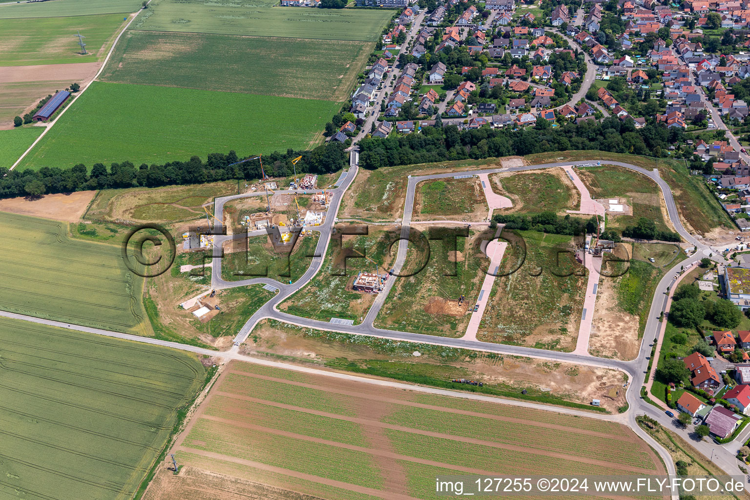 Development area K2 in Kandel in the state Rhineland-Palatinate, Germany seen from above