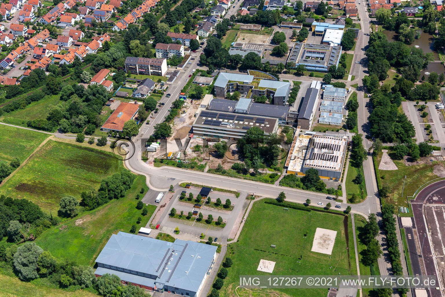Bienwaldhalle, integrated comprehensive school secondary school plus Kandel in Kandel in the state Rhineland-Palatinate, Germany