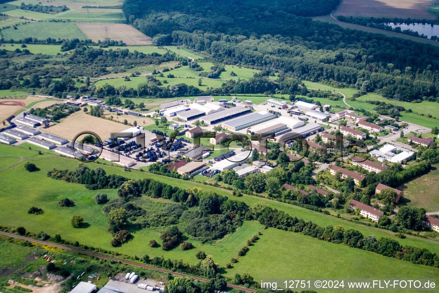 Salm Barracks in Philippsburg in the state Baden-Wuerttemberg, Germany